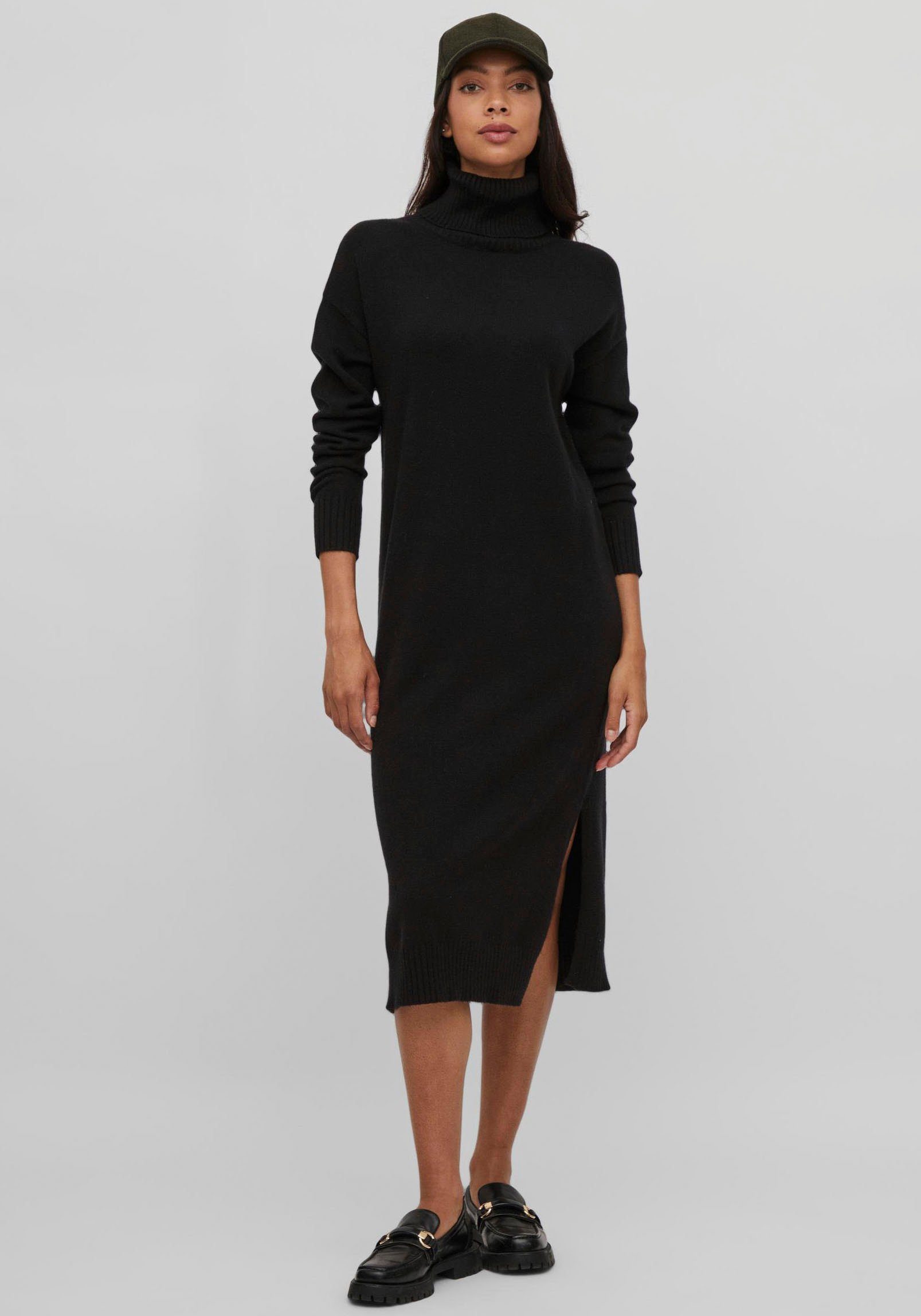 Vila Strickkleid VIRIL ROLLNECK MIDI DRESS mit hohem Rollkragen günstig online kaufen