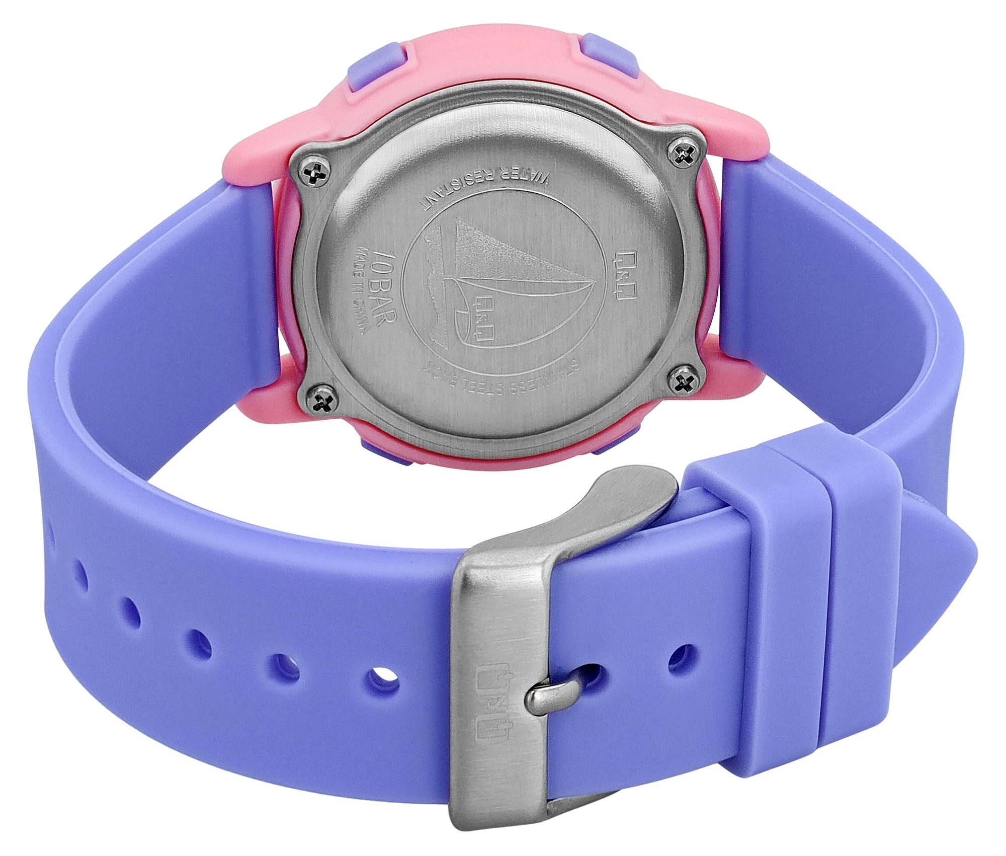 Q&Q Quarzuhr M208J002Y Digitaluhr, Kunststoff, Resinband, D: 34 mm günstig online kaufen