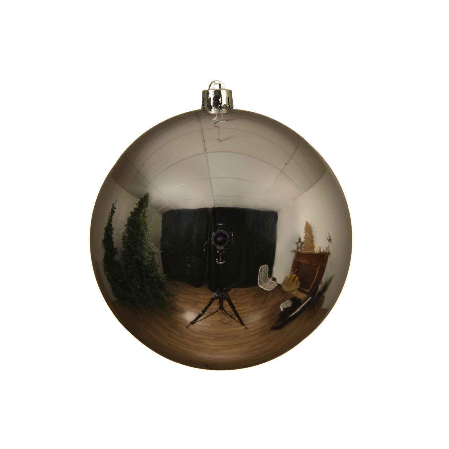 MARELIDA Weihnachtsbaumkugel Christbaumkugel XL Weihnachtskugel bruchfest 14cm glänzend silber (1 St). € 5,99