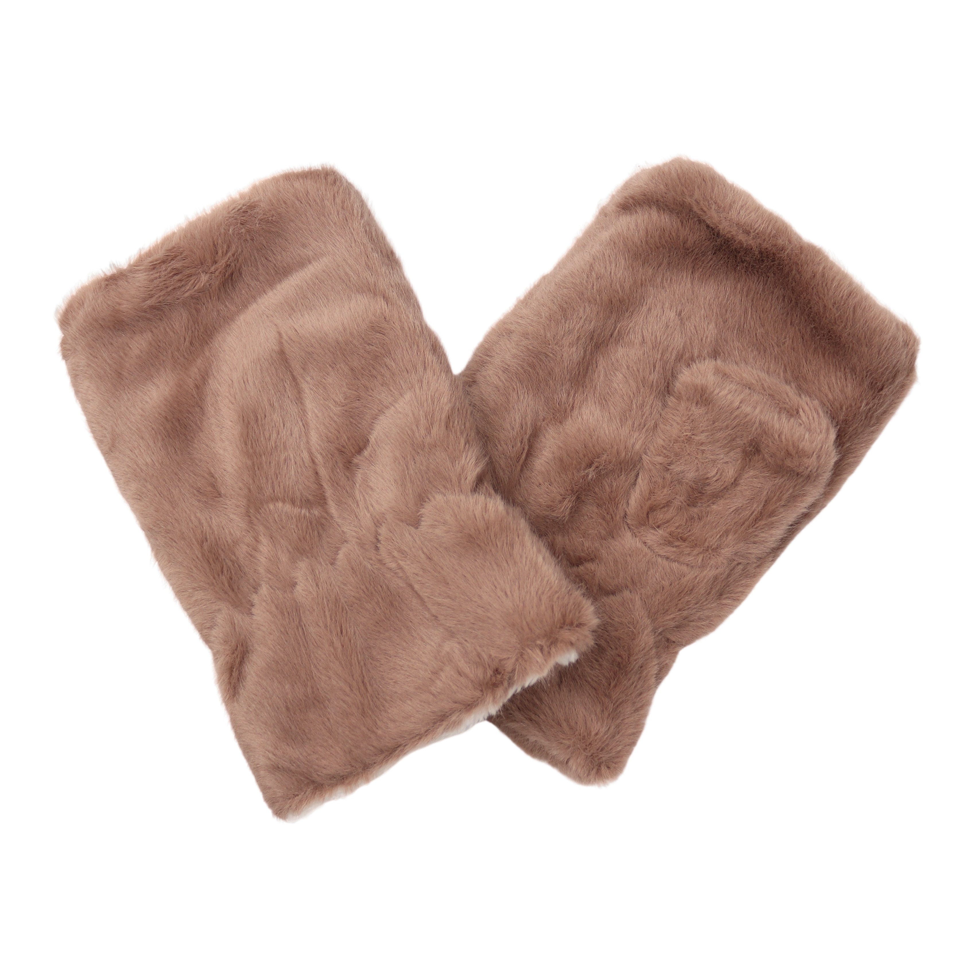 MIRROSI Thermohandschuhe Damen Fingerlosen Handschuhe aus Kunstfell, Unifar günstig online kaufen