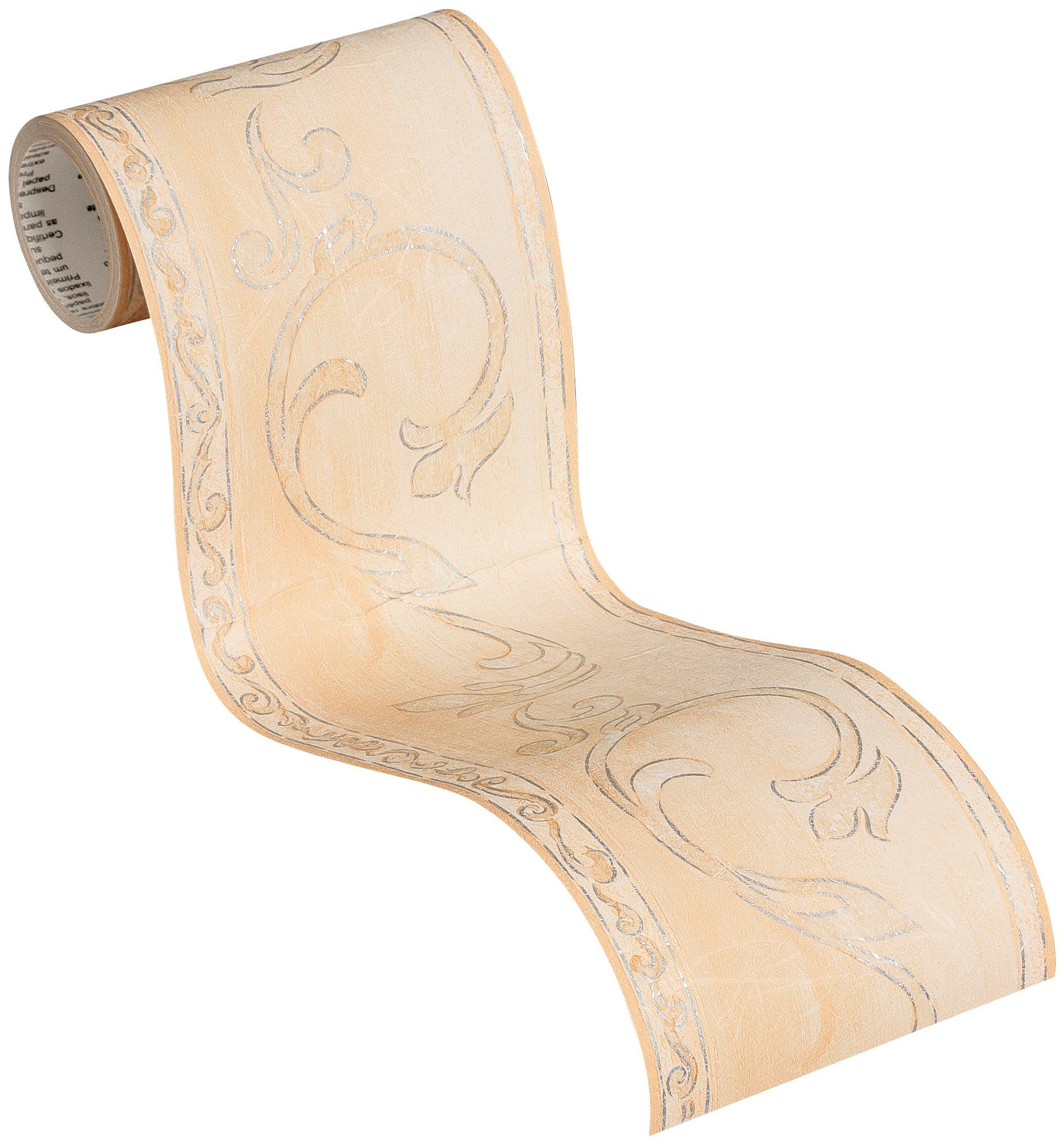 Bricoflor Selbstklebende Bordüre für Küche im Landhausstil Beige Tapetenbor günstig online kaufen