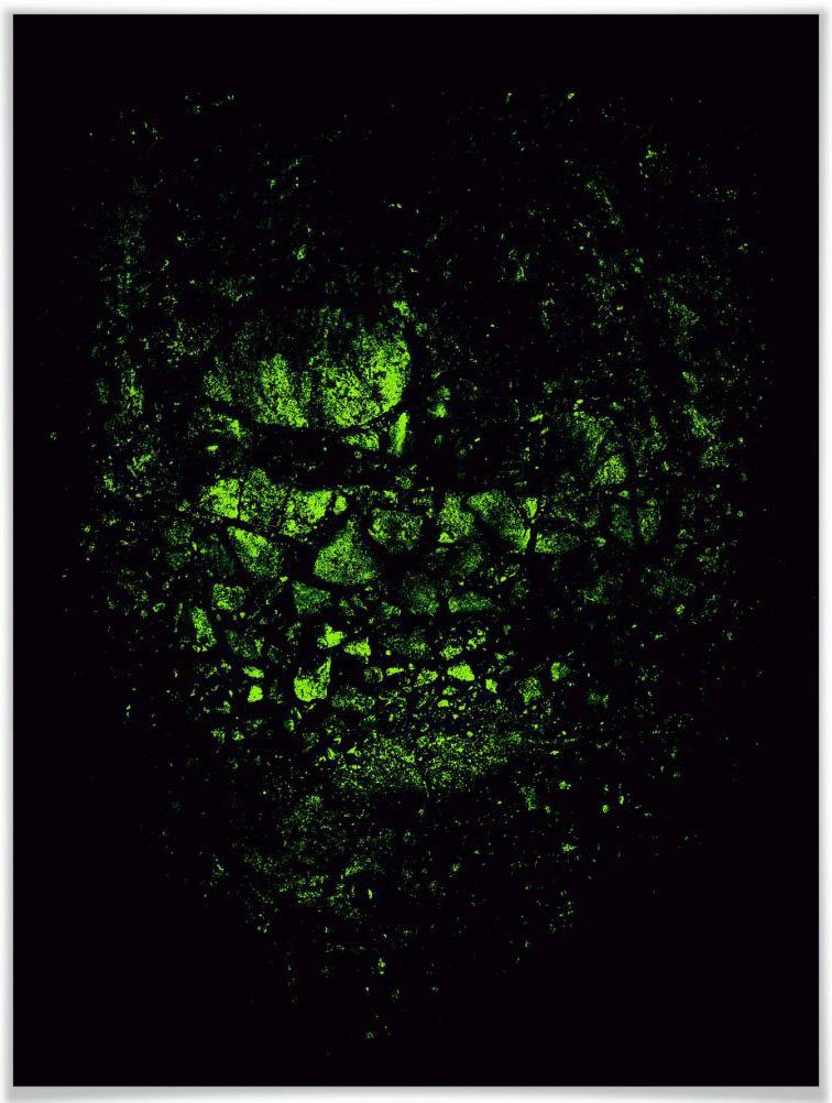 Poster Wandbild, (1 Comic Marvel Poster, Kunstdruck, Wall-Art St), Bild, Nicebleed Hulk Wandposter