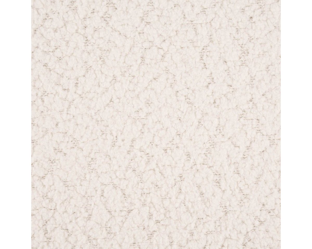 Thumbnail - SCHÖNER LEBEN. Stoff Polsterstoff Möbelstoff Adam Woll-Boucle-Optik weiß 1,43m breit