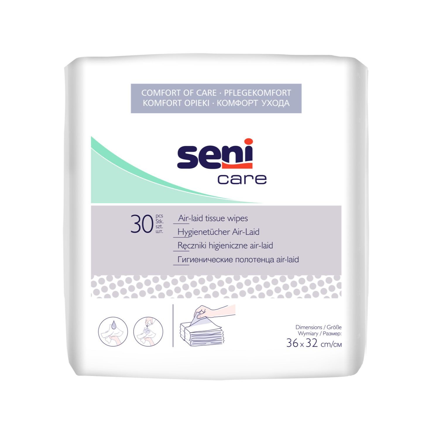 Seni Care Hygienetücher Air-Laid 1x30 Stück Pflegetuch