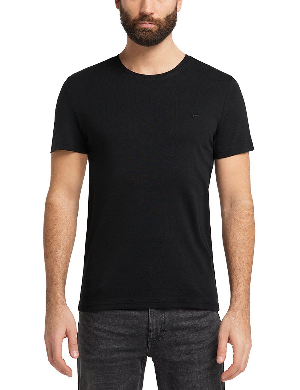 C schwarz Basic T-Shirt MUSTANG Aaron
