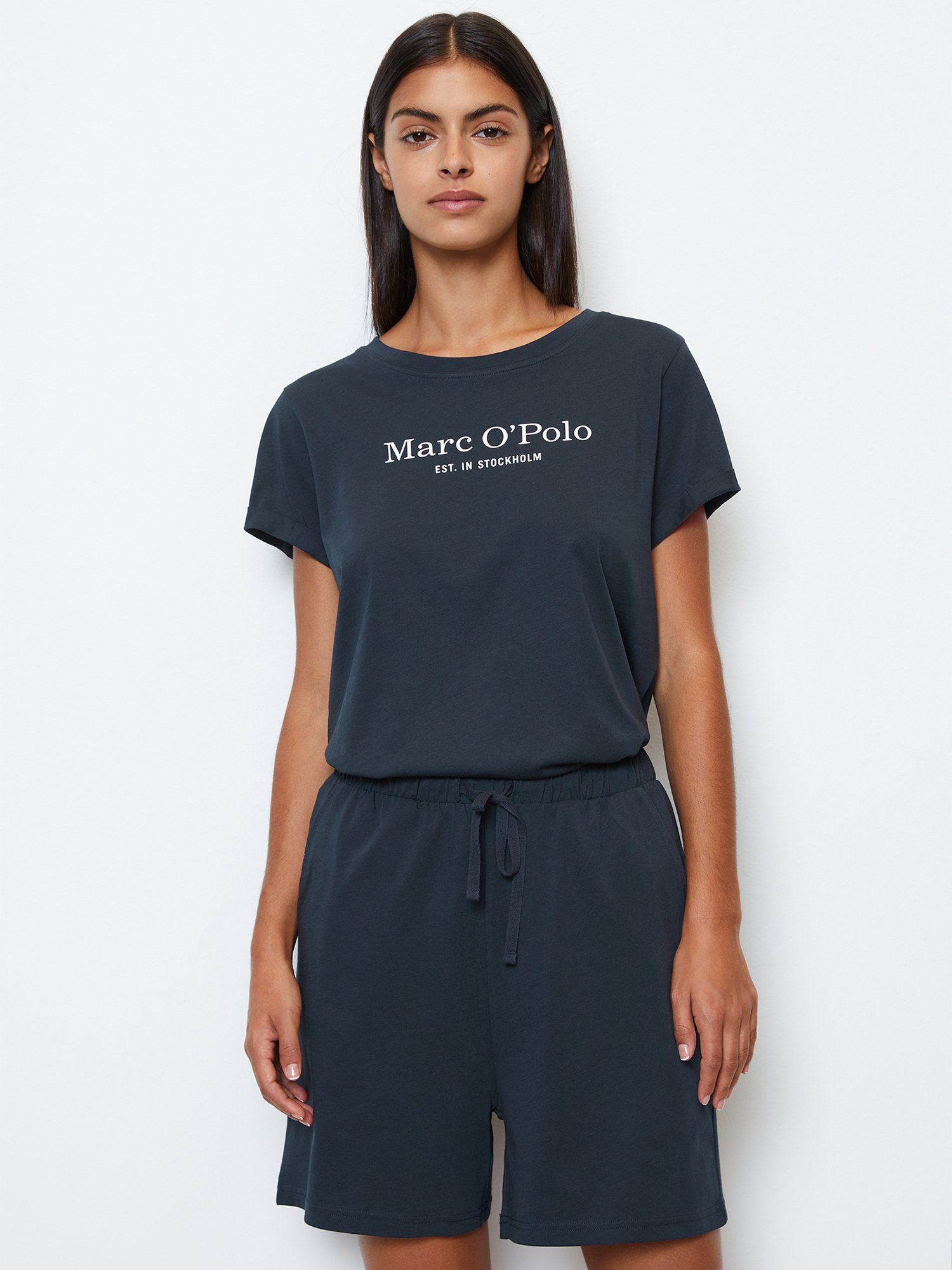 Marc O'Polo Pyjama Mix & Match Cotton (2 tlg) schlafanzug schlafmode bequem günstig online kaufen