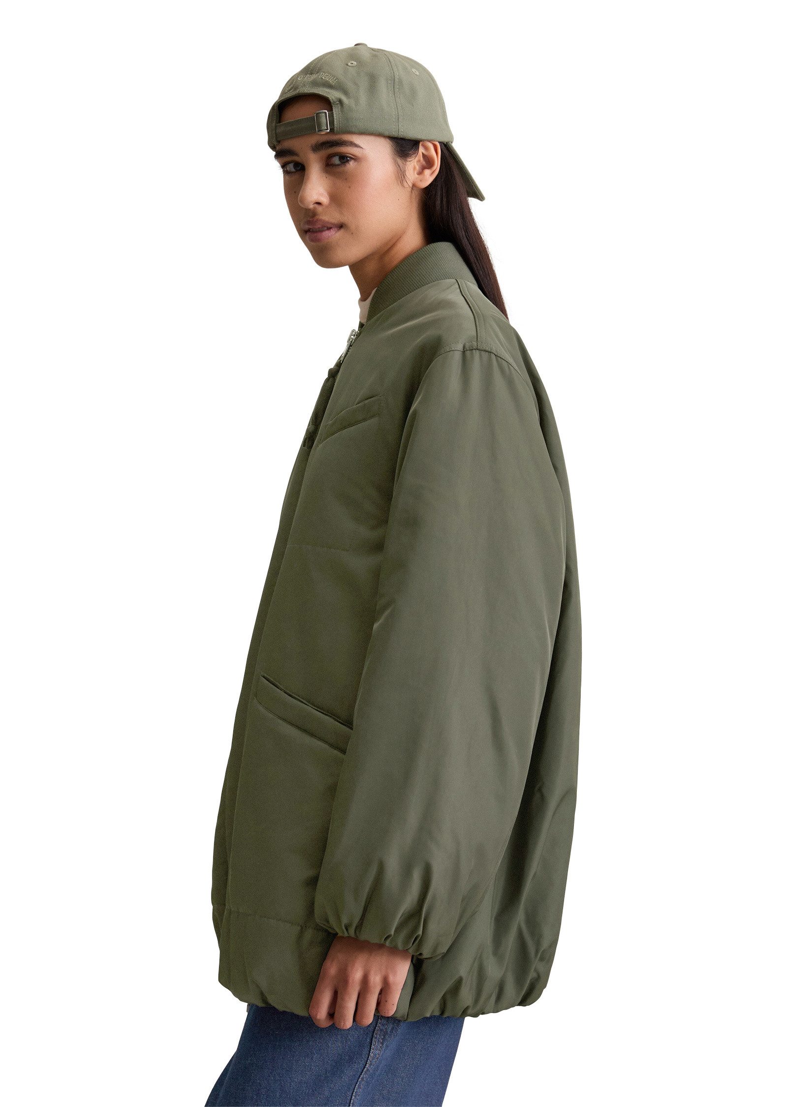 Marc O'Polo DENIM Kurzmantel aus recyceltem Polyester