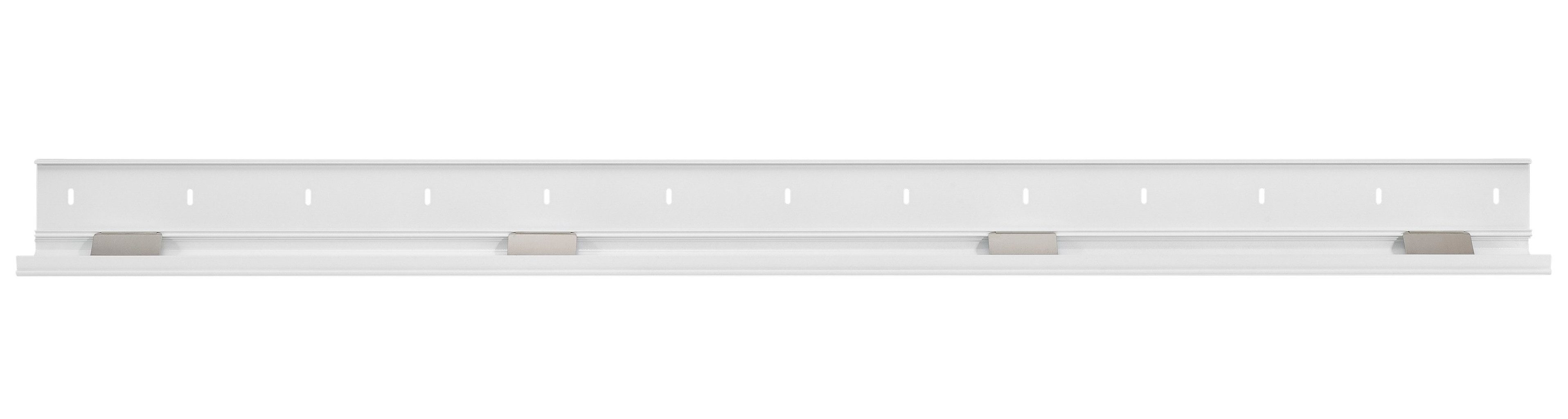 RICOO Kabelführung Kabelkanal Aluminium mit Klappmechanismus weiß 110cm Z1110-W (1-St., ausklappbar Metall Kabelführung Alu Kabel Organizer flexibel kürzbar), Kabelklemme Kabelmanagement für Wand und Boden 1100 x 60 x 20mm