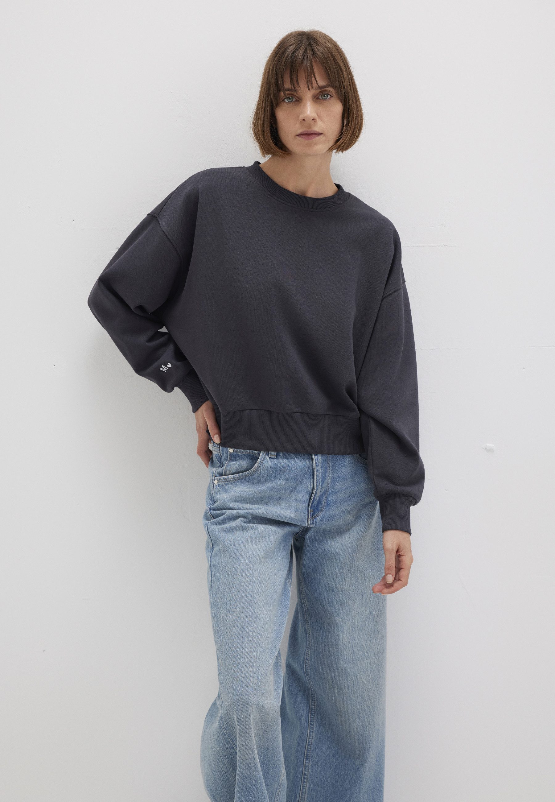 Mavi Rundhalspullover CREW NECK SWEATSHIRT Sweatshirt cropped günstig online kaufen