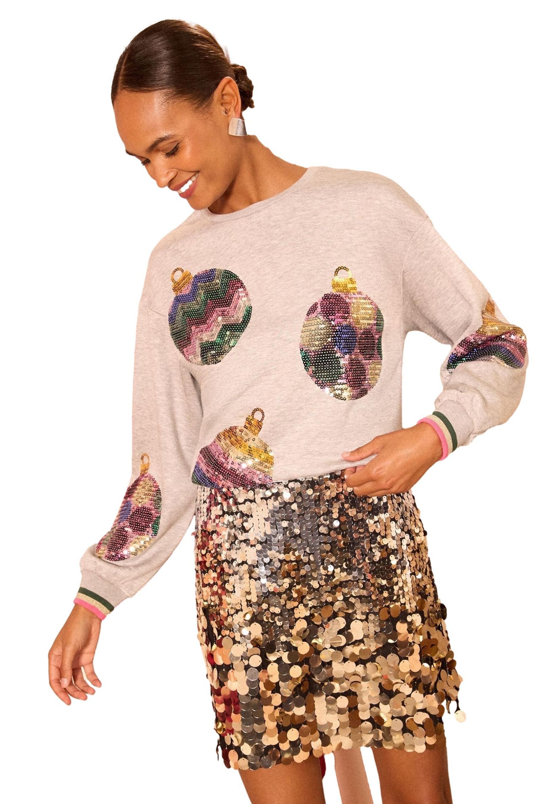 Sweater Love & Roses Sweatshirt aus Jersey, Regular
