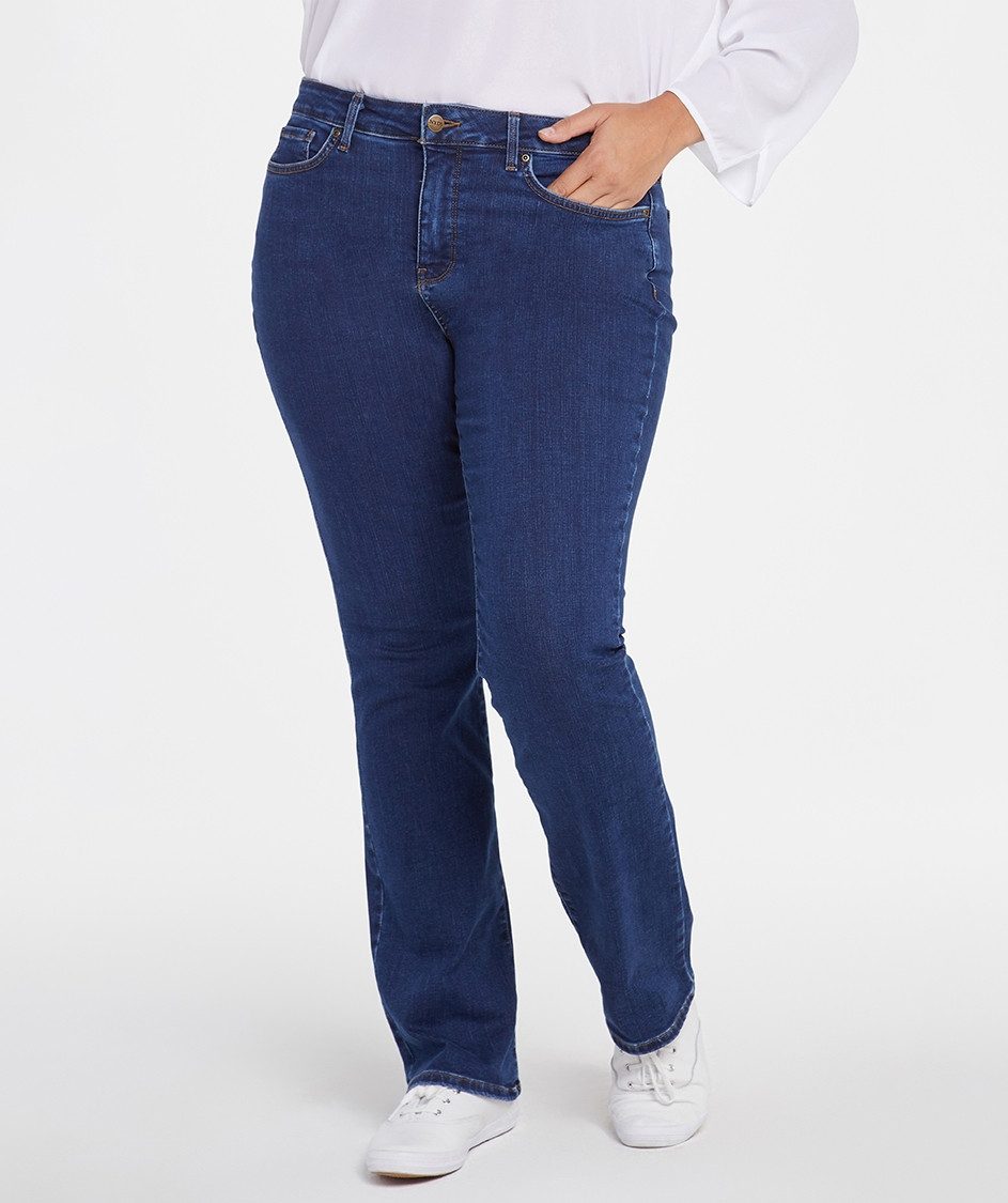NYDJ Bootcut-Jeans Barbara Bootcut Mittelblau Premium Denim (Plus)