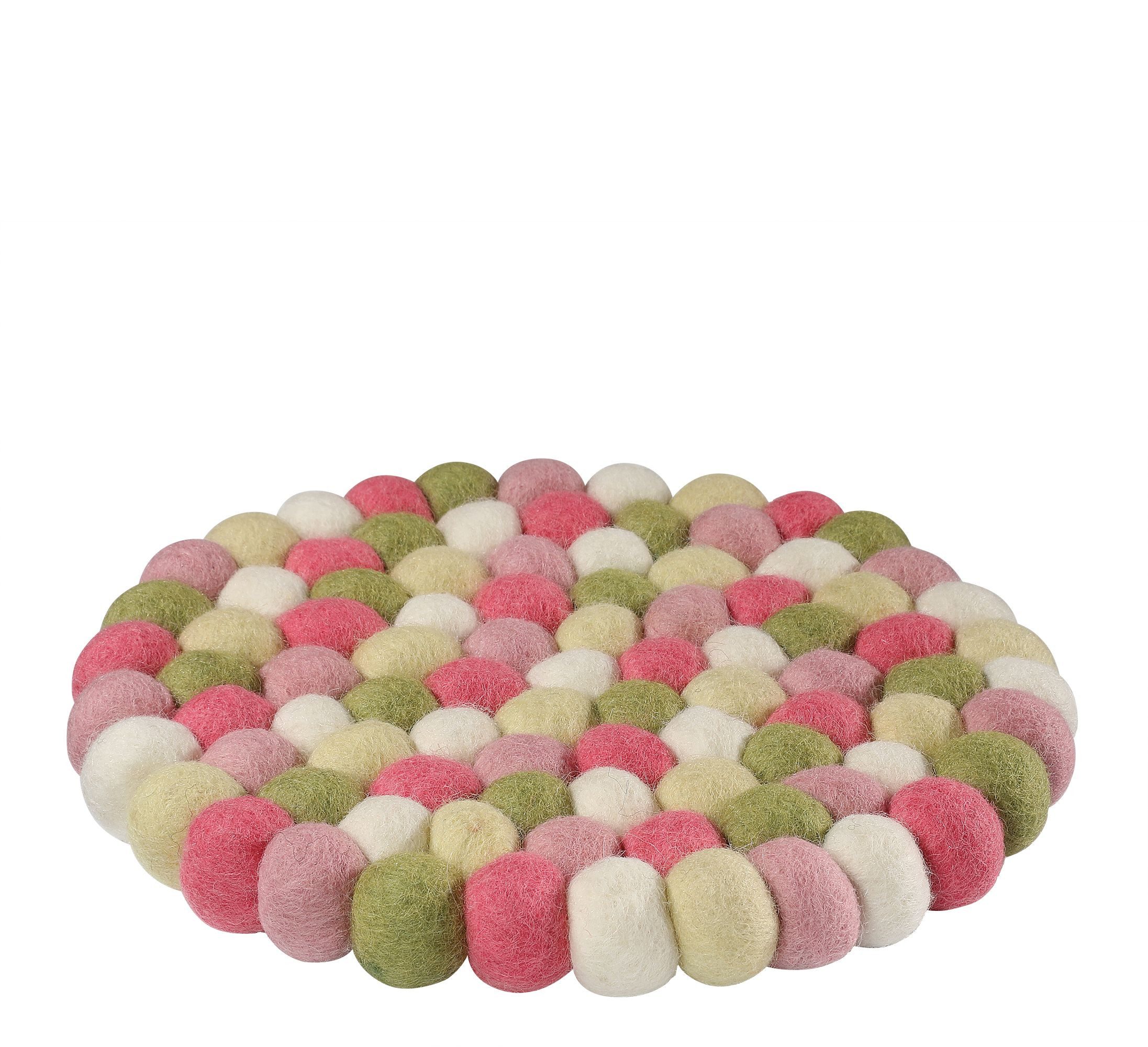 Cilio Getränkeuntersetzer Untersetzer Topfuntersetzer Schafwolle Filz Ø21cm Cilio LANA PASTELLO