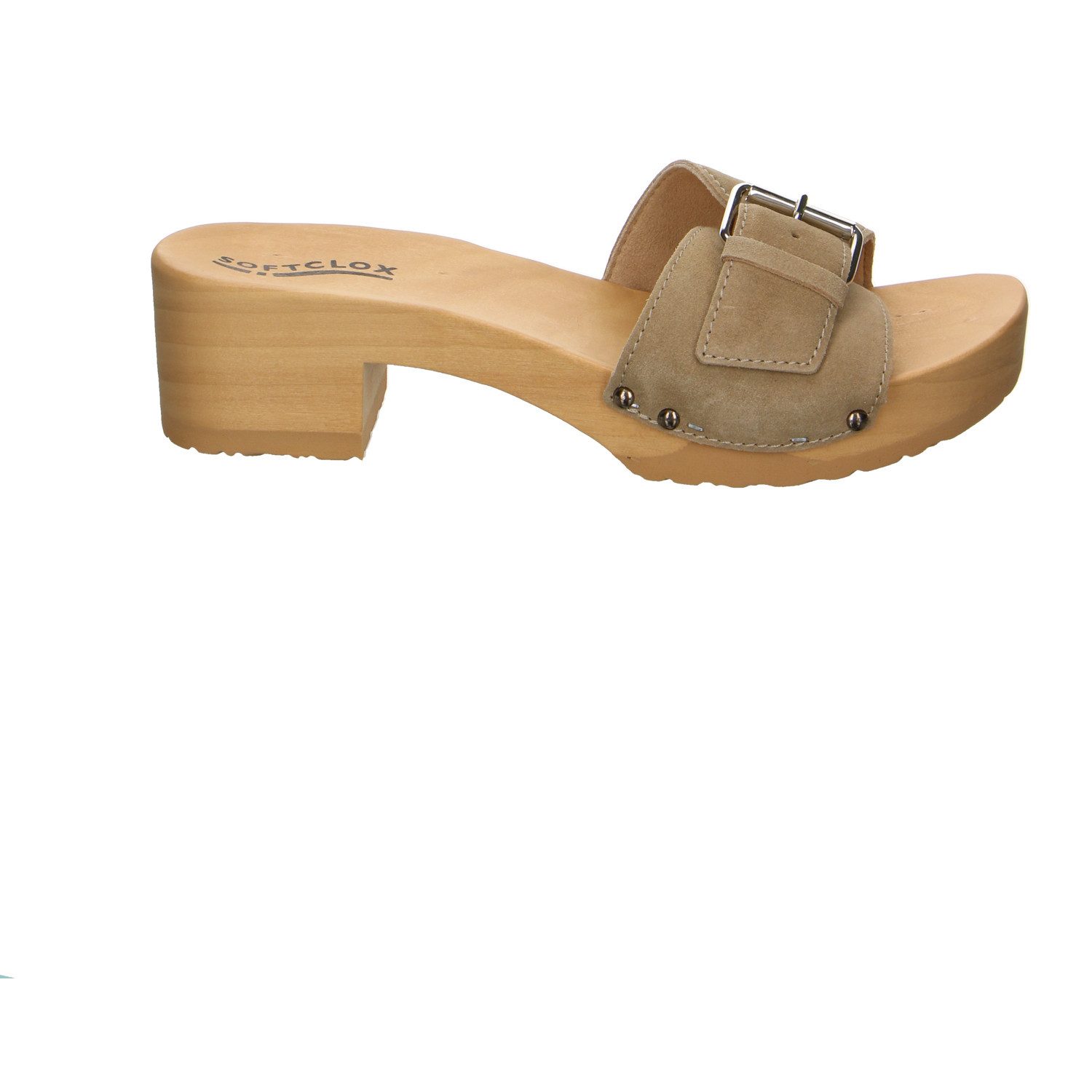 Softclox Softclox Pali Nubuk Pantoletten beige Zehentrenner