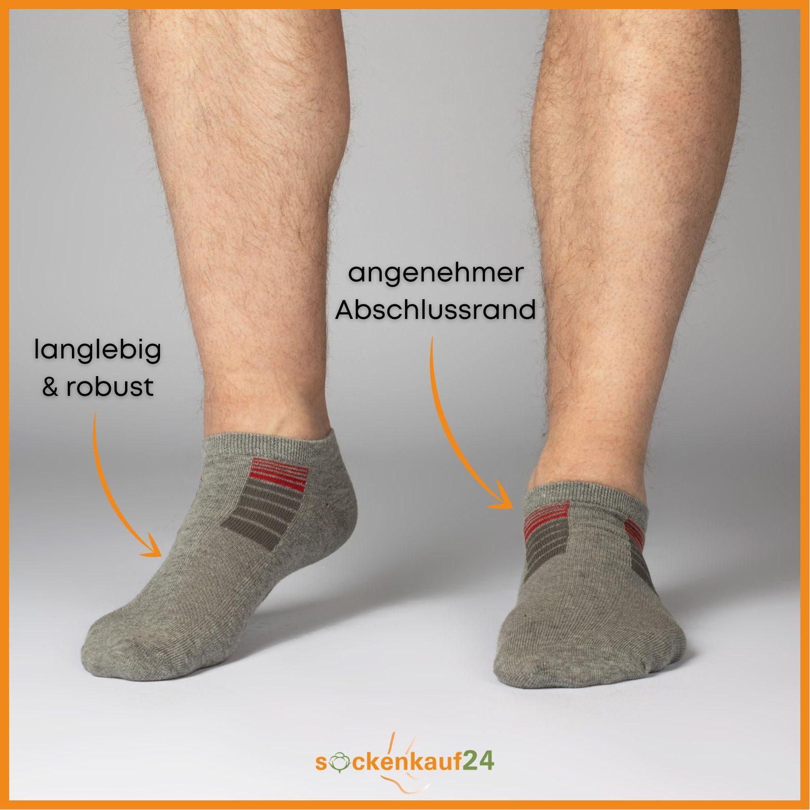 sockenkauf24 Sneakersocken 10 Paar Herren SPORT Socken Baumwolle (39-42) - 16735 WP