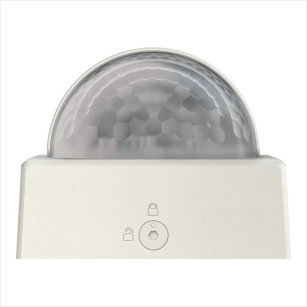 theben Bewegungsmelder theLuxa R180 WH 1010200 Außenbereich, Wandmontage, 180° Erfassung, Schule/Sportplatz, robust, weiß