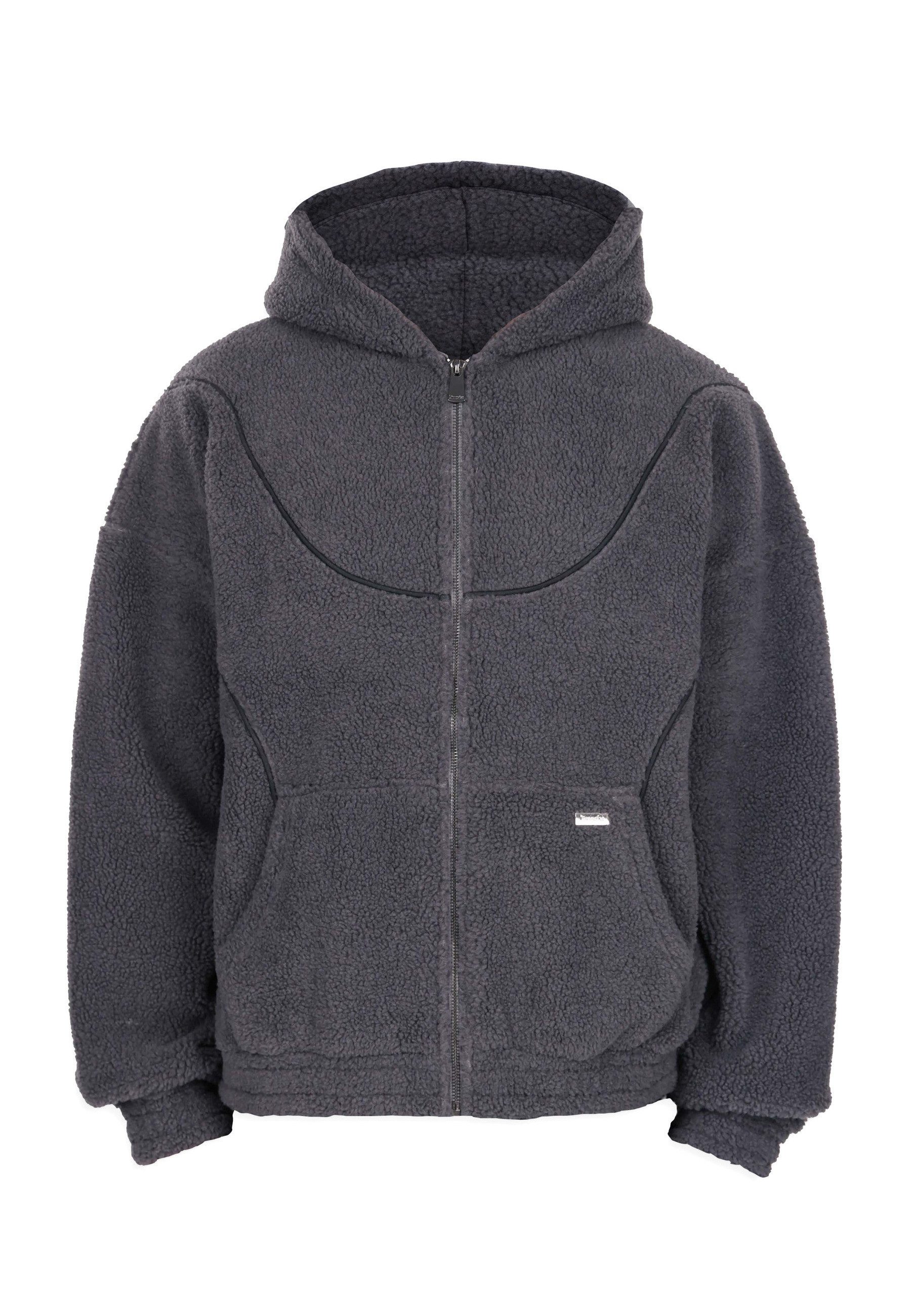 Dropsize Kapuzenpullover Dropsize WAVY TEDDY ZIP HOODIE (1-tlg)
