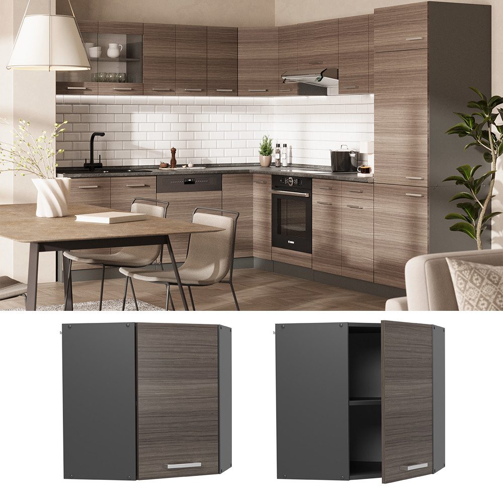 Vicco Eckhängeschrank R-Line, Edelgrau/Anthrazit, 57 cm günstig online kaufen