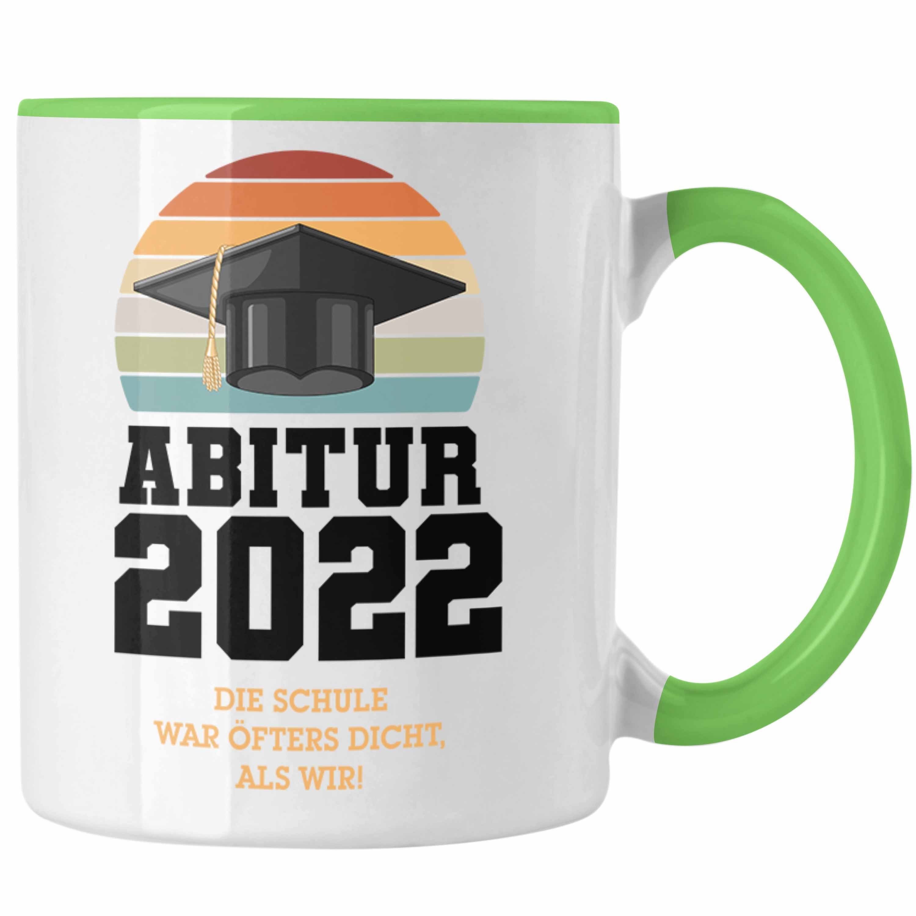 Trendation Tasse »Trendation Abitur 2022 Bestanden Geschenk Tasse Mit Abstand Geschenkidee