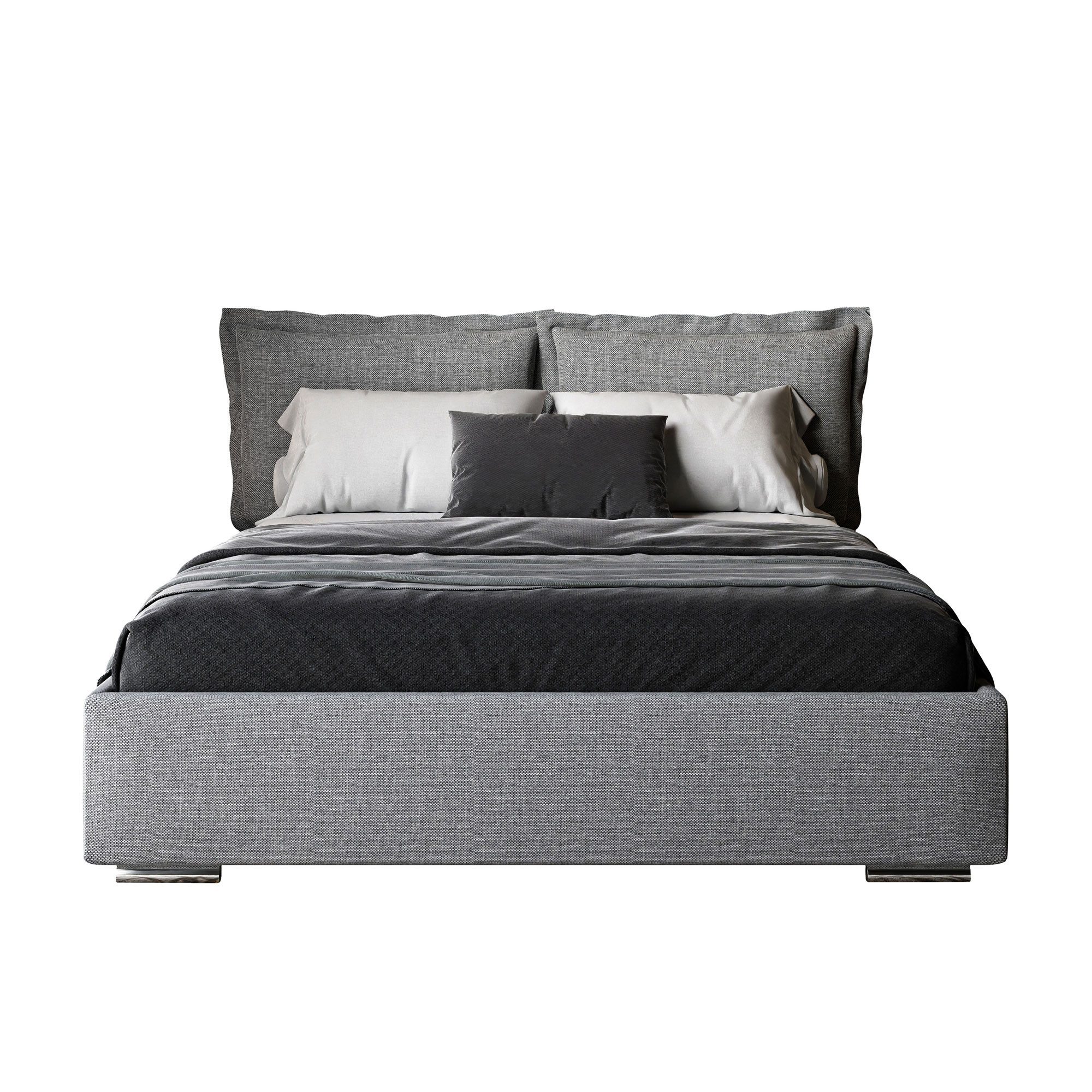 Lookway Polsterbett VILANO mit Bettkasten – elegantes und funktionales Schlafzimmermöbel (Bett mit Metallgestell), mit Bettkasten