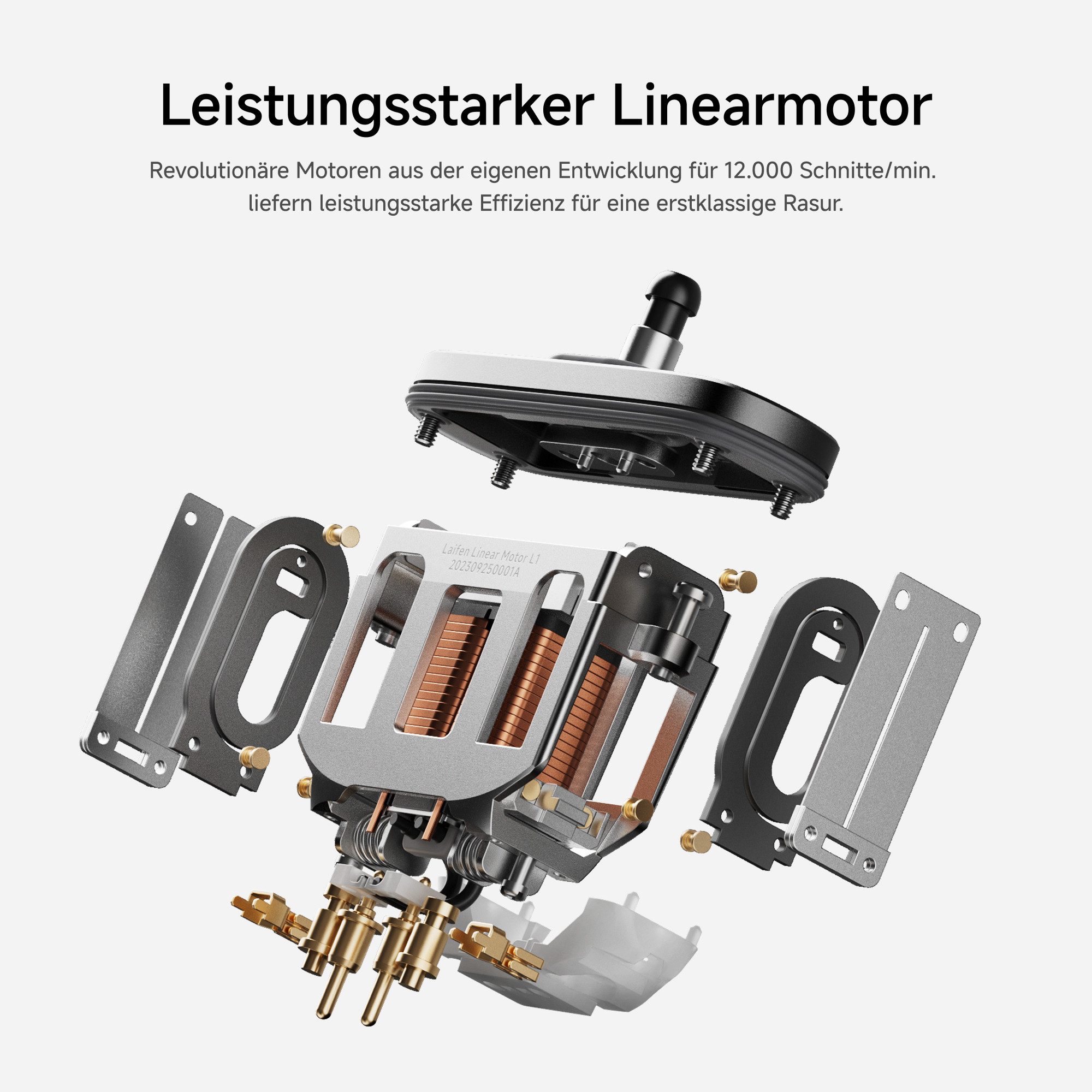 laifen Elektrorasierer LAIFEN T1 Pro Rasierer Original Aluminum, Aufsätze: 1