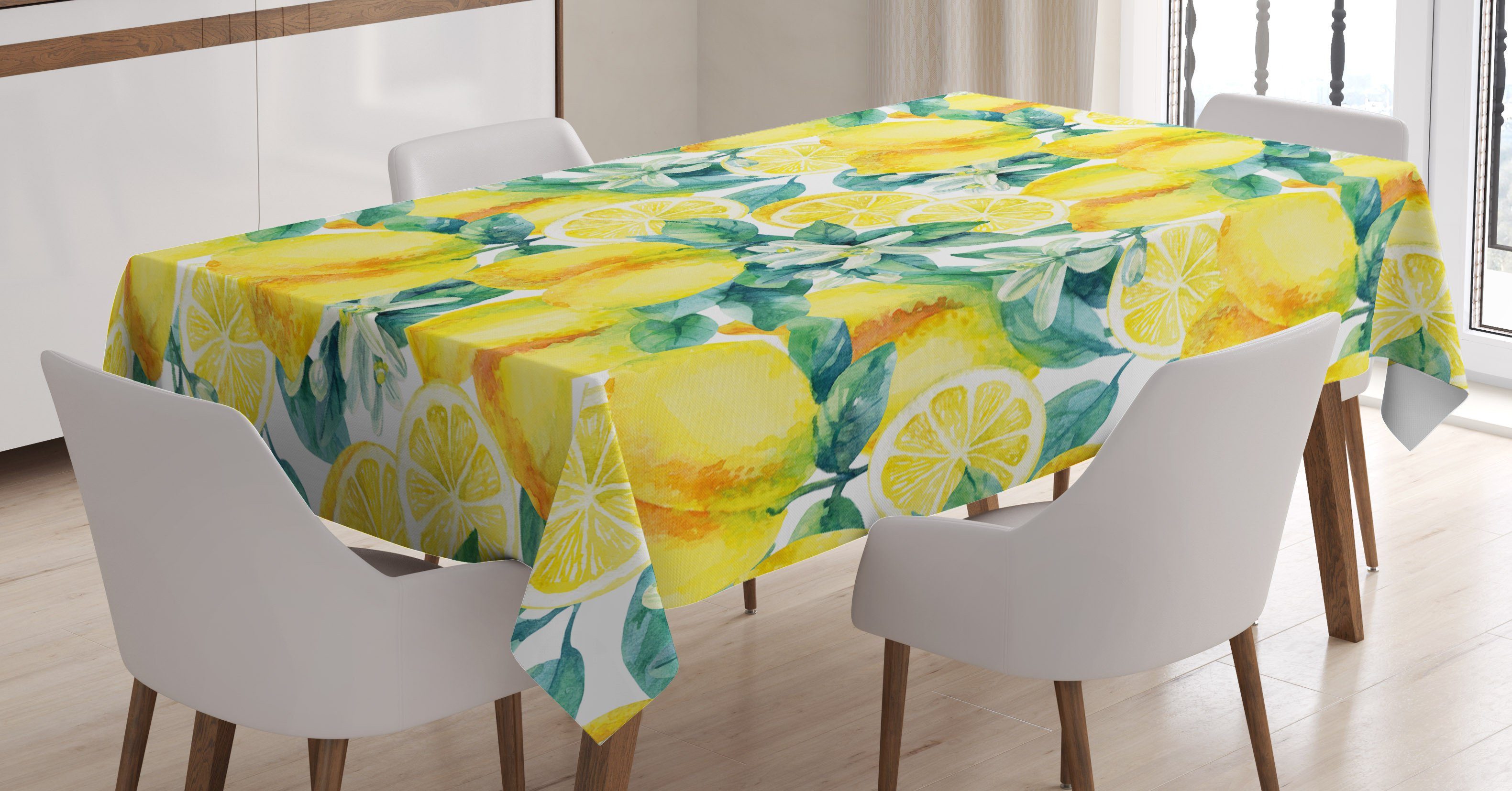 Citrus Farbfest Für geeignet Zitrone Abakuhaus Waschbar Tischdecke Farben, Garten Branchen den Klare Bereich Außen