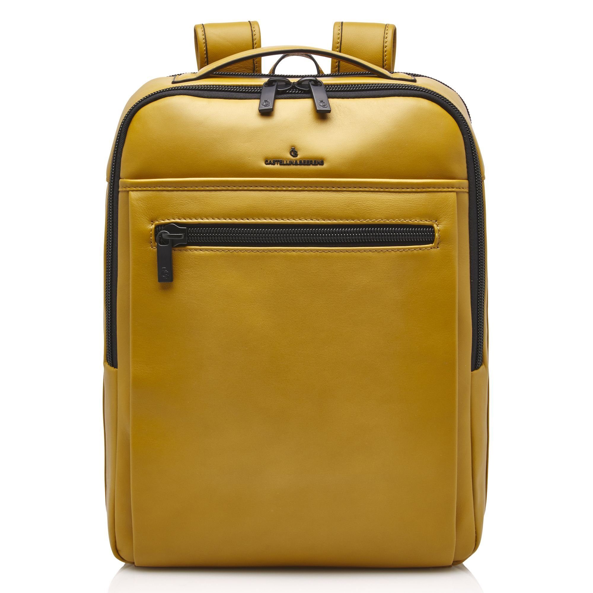 Castelijn & Beerens Laptoprucksack Nappa X, Leder yellow