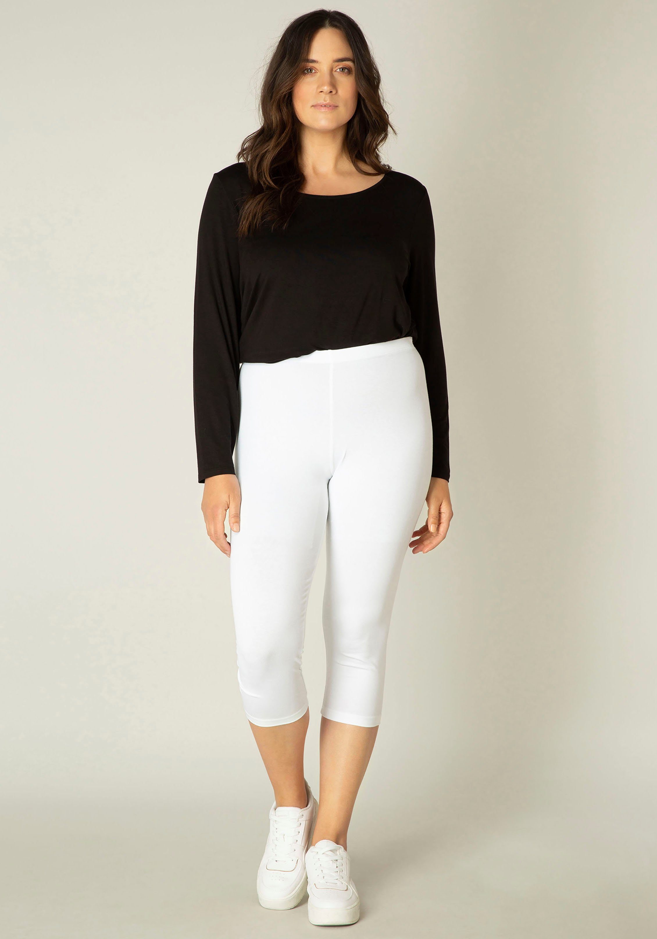 white Caprileggings Curvy Base Level Audrey