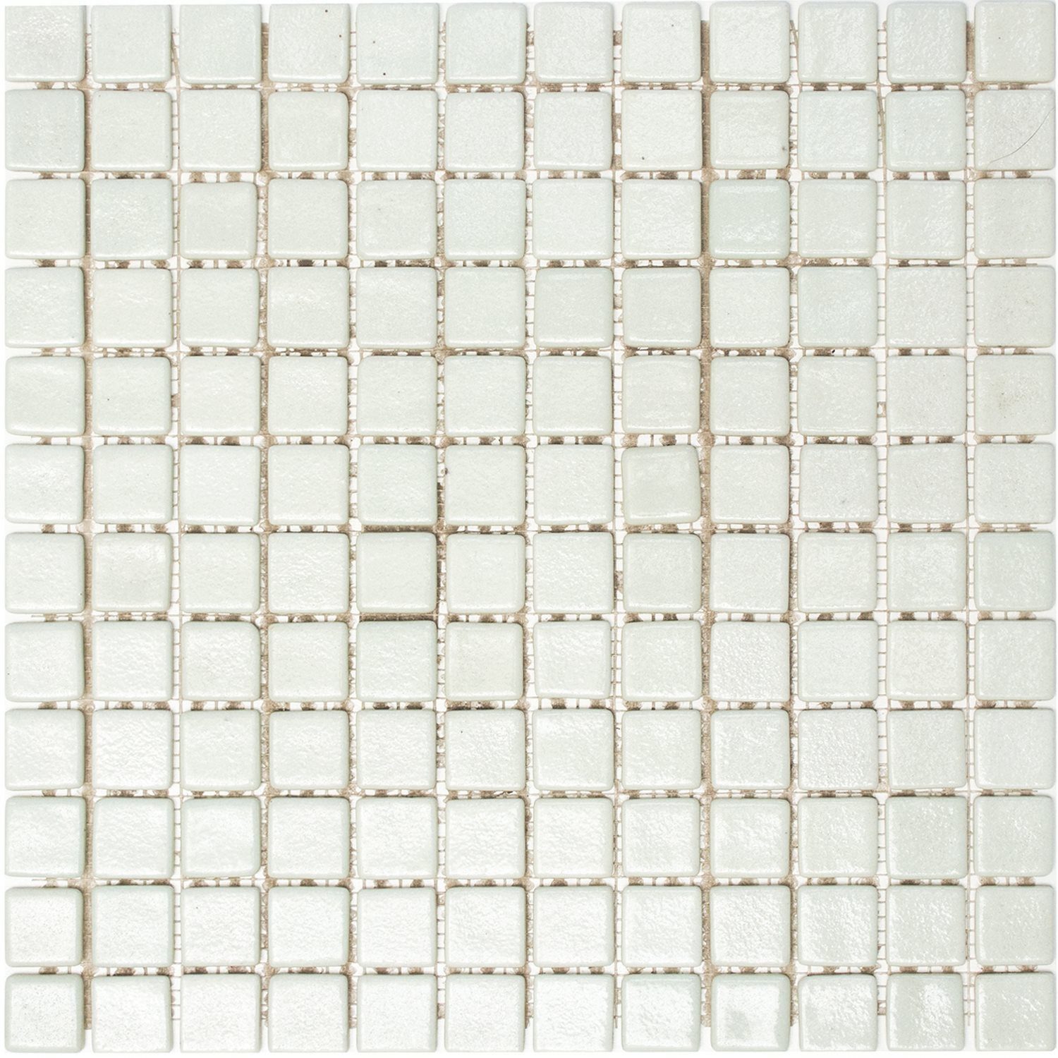 Mosafil Mosaikfliesen Glasmosaik Fliesen Weiss Uni Rutschhemmend, Glas 31.700x31.700, weiß, Verlegefertig auf ein Netz geklebt - Frostsicher - Wasserfest -