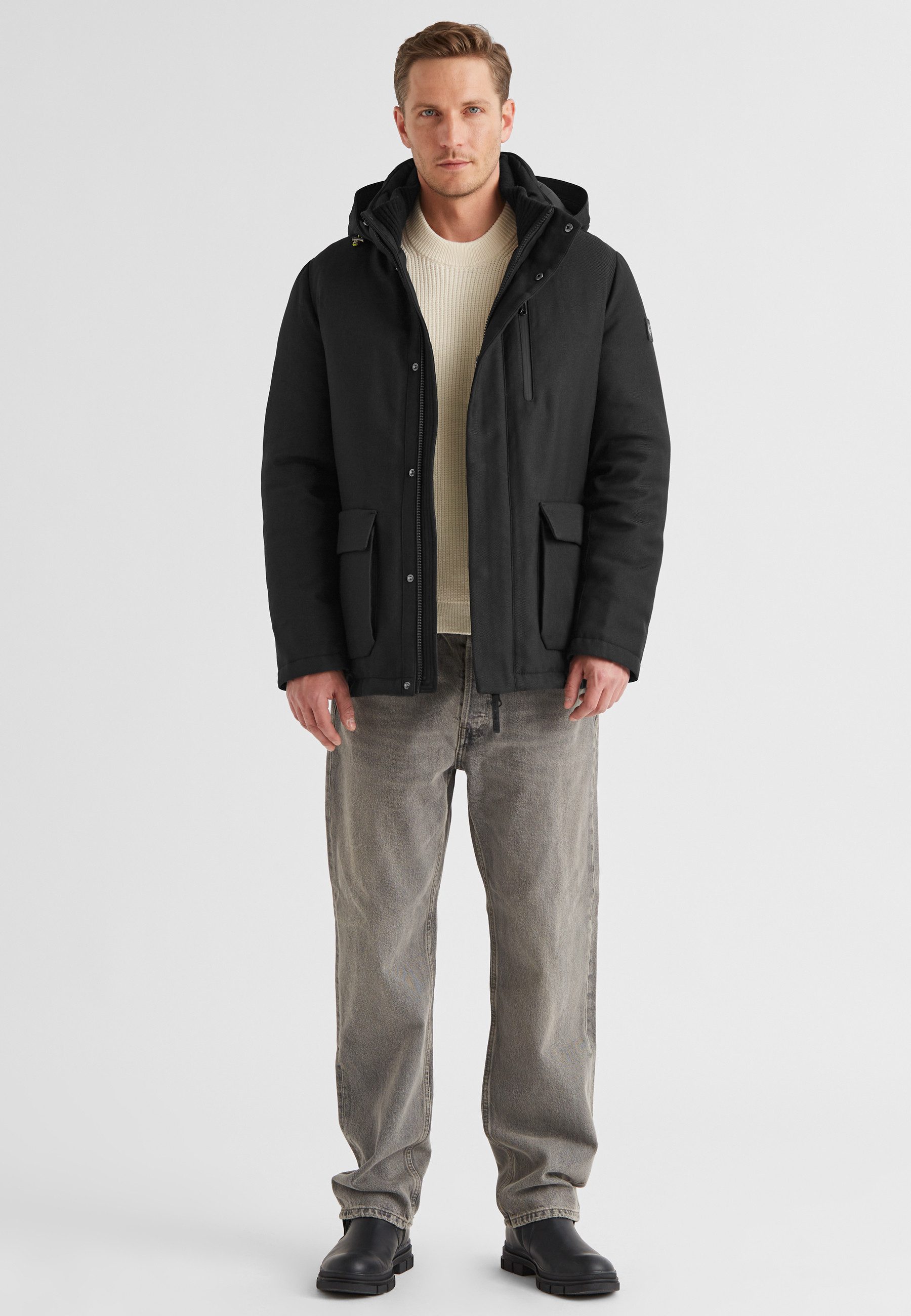 Milestone Parka MSKeith Herren Jacke Mantel klassisch, sportlich normale Passform
