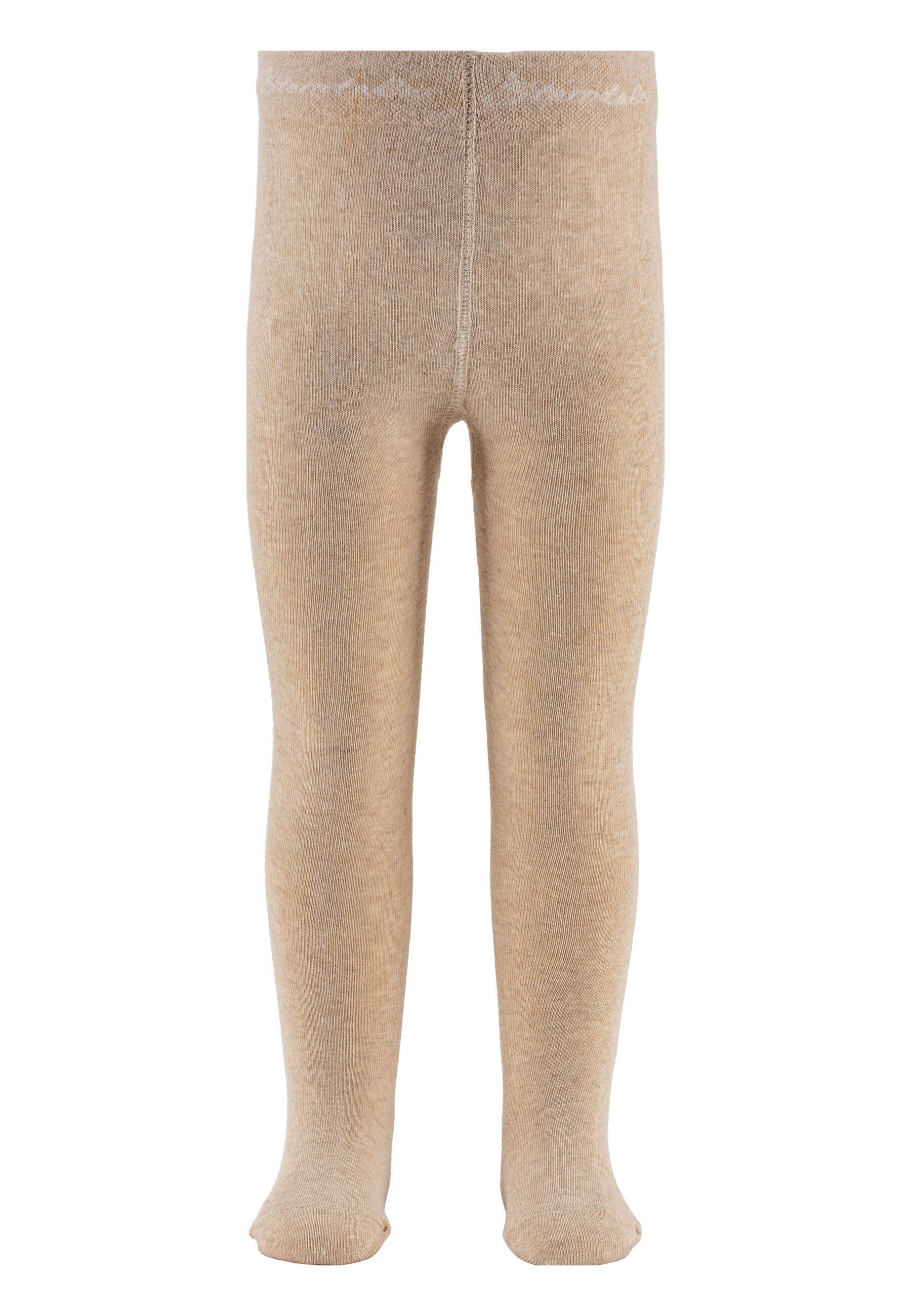 Sterntaler® Strumpfhose Strumpfhose uni (1 St) Krabbelstrumpfhose aus Baumwolle und Komfortbund