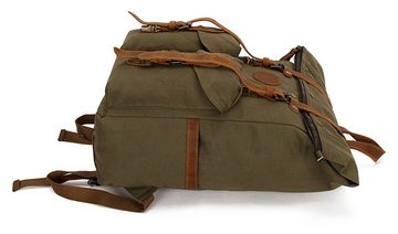 REDOM Laptoprucksack Canvas Rucksack Schulrucksack Rucksäcke Reiserucksack Schultertasche (Vintage Canvas Notebook Laptop Tasche Schule Uni Rucksack, Backpack mit Laptopfach, für bis 17,3-Zoll Laptop, luxuriös, Luxus), für Herren Damen Jungen Teenager Freizeit Arbeit Business Reisen