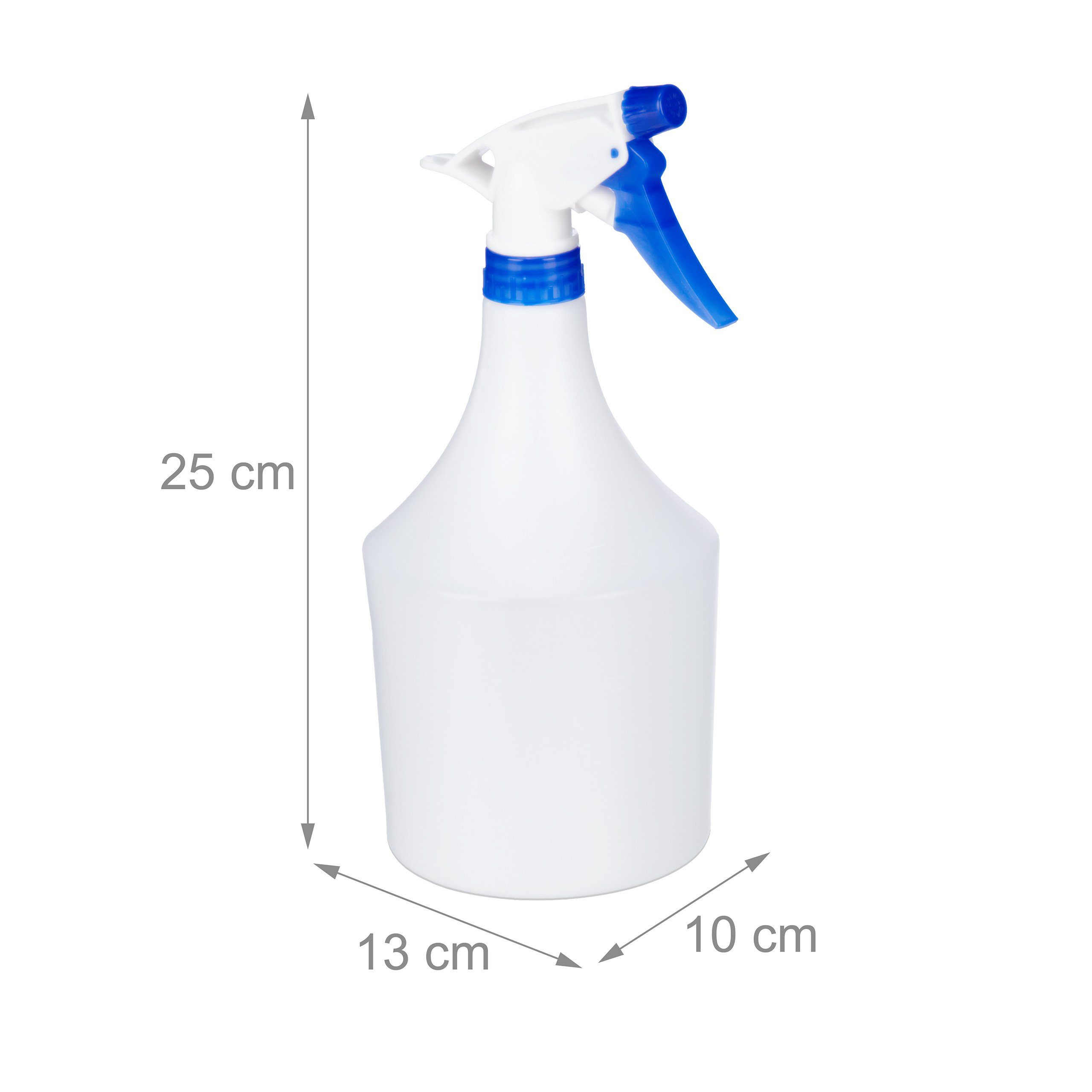 relaxdays Sprühflasche 24x Sprühflasche in Blau