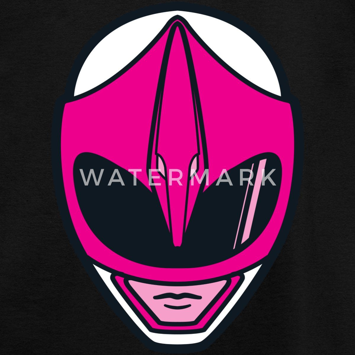 Spreadshirt T-Shirt Power Rangers Pinker Ranger Helm Kinder T-Shirt (1-tlg)