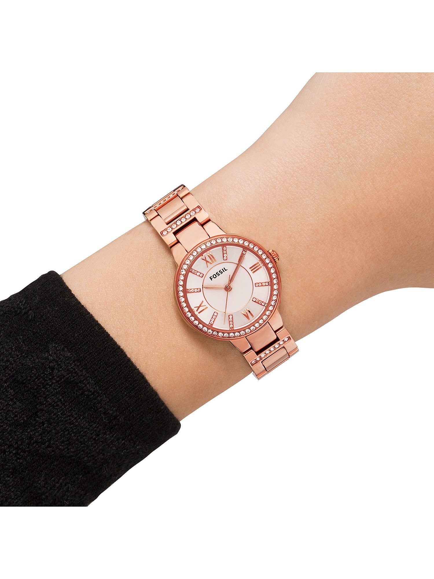 Fossil Quarzuhr Fossil Damen-Uhren Analog Quarz