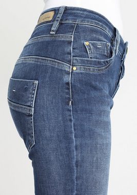 GANG Relax-fit-Jeans 94GERDA mit halb offener Knopfleiste
