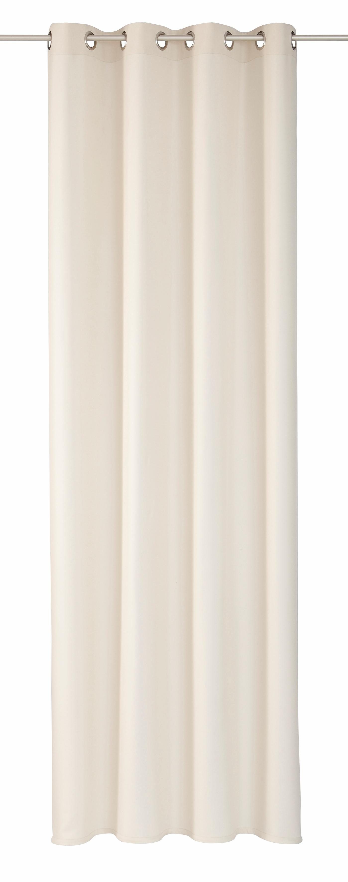 ELBERSDRUCKE Gardine Lino uni (1 St), Ösen, blickdicht