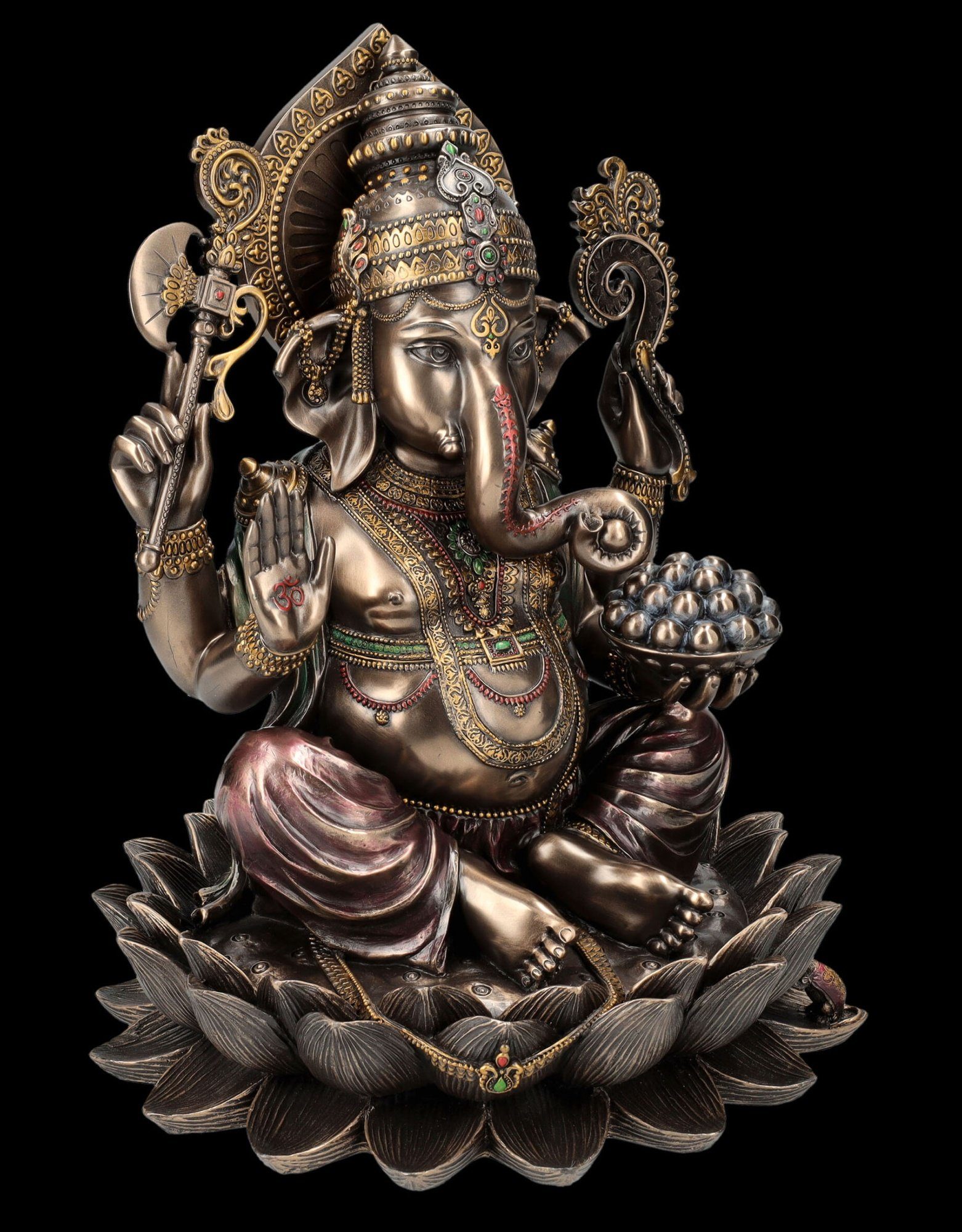 Lotus Gott Dekofigur Shop Elefantenköpfiger Ganesha Figur - Figuren Veronese GmbH auf - Dekofigur