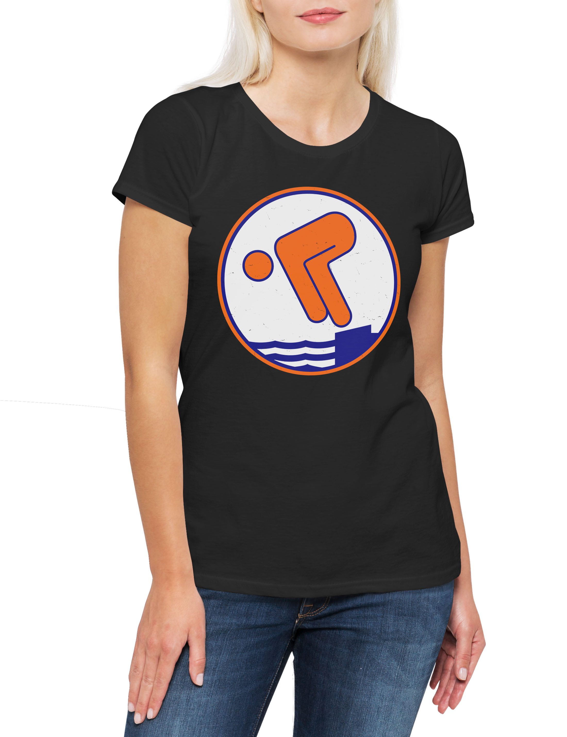 Print-Shirt Schwimmabzeichen Bronze Damen T-Shirt Sea Horse Seepferdchen