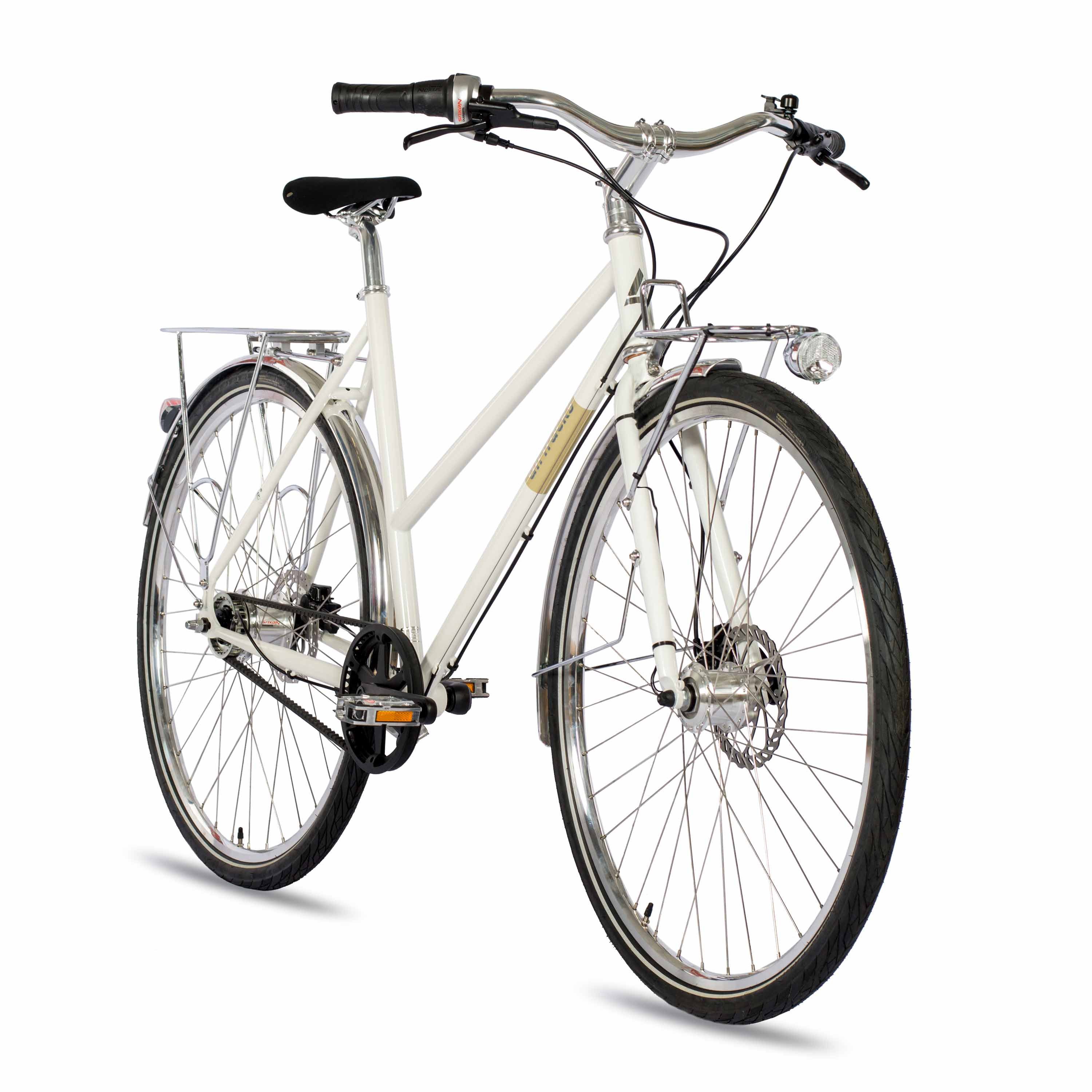 Airtracks Cityrad 28 Damen Urban Bike City Fahrrad STREET CrMo GATES CARBON DRIVE BELT, 7 Gang Shimano NEXUS Schaltwerk, Nabenschaltung, GATES CARBON DRIVE BELT - 50cm 53cm Mod. 2026