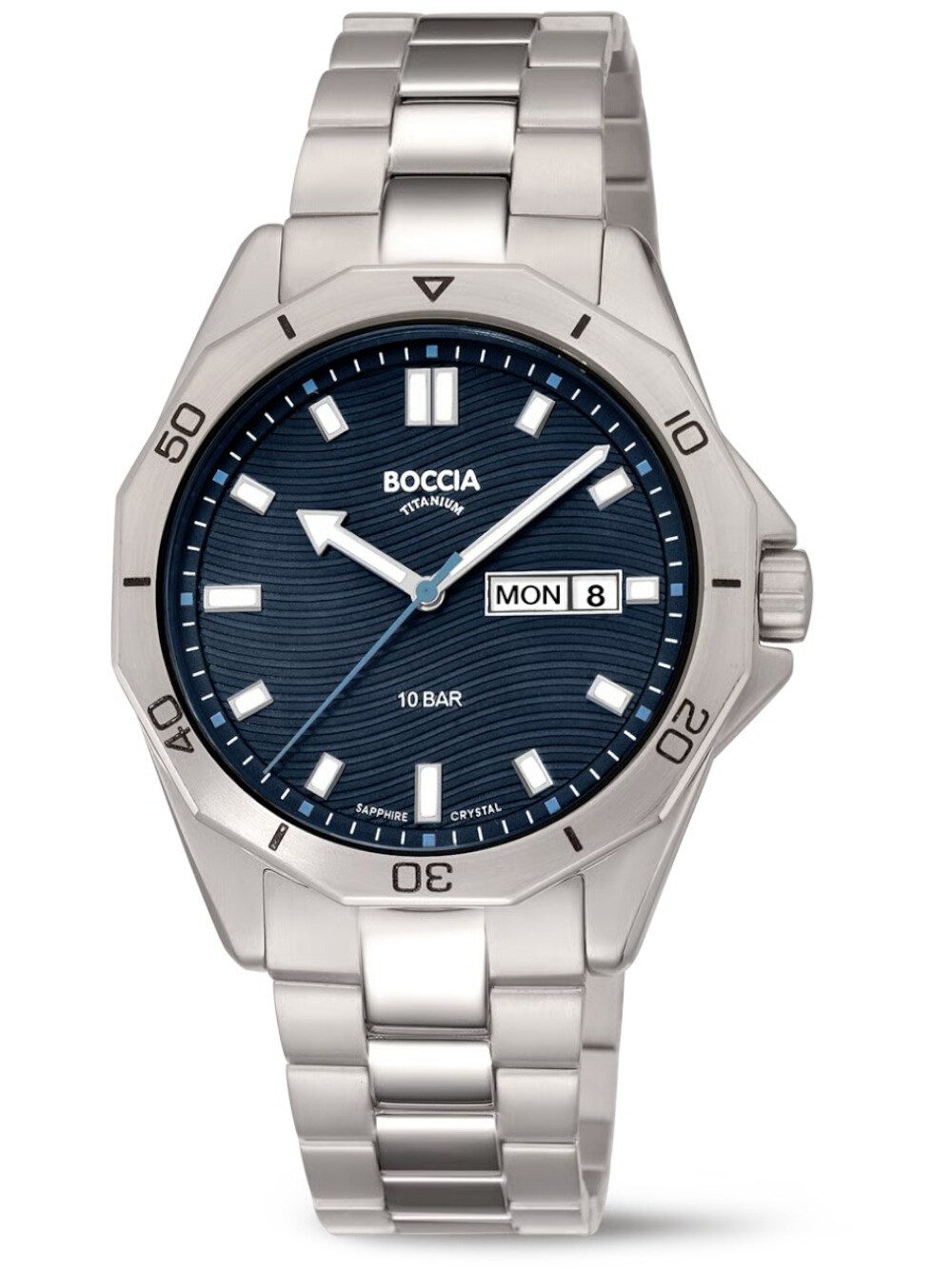 Boccia Quarzuhr Boccia 3680-03 Herrenuhr Sport 40mm 10ATM Boccia 3680-03 Herrenuhr Sport 40mm 10ATM