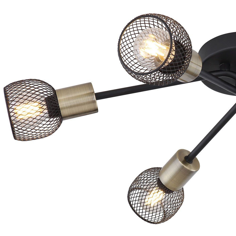 etc-shop LED Deckenspot, Leuchtmittel Deckenlampe inklusive, Spotstrahler Metallgeflecht aus Esszimmerleuchte nicht Schirme