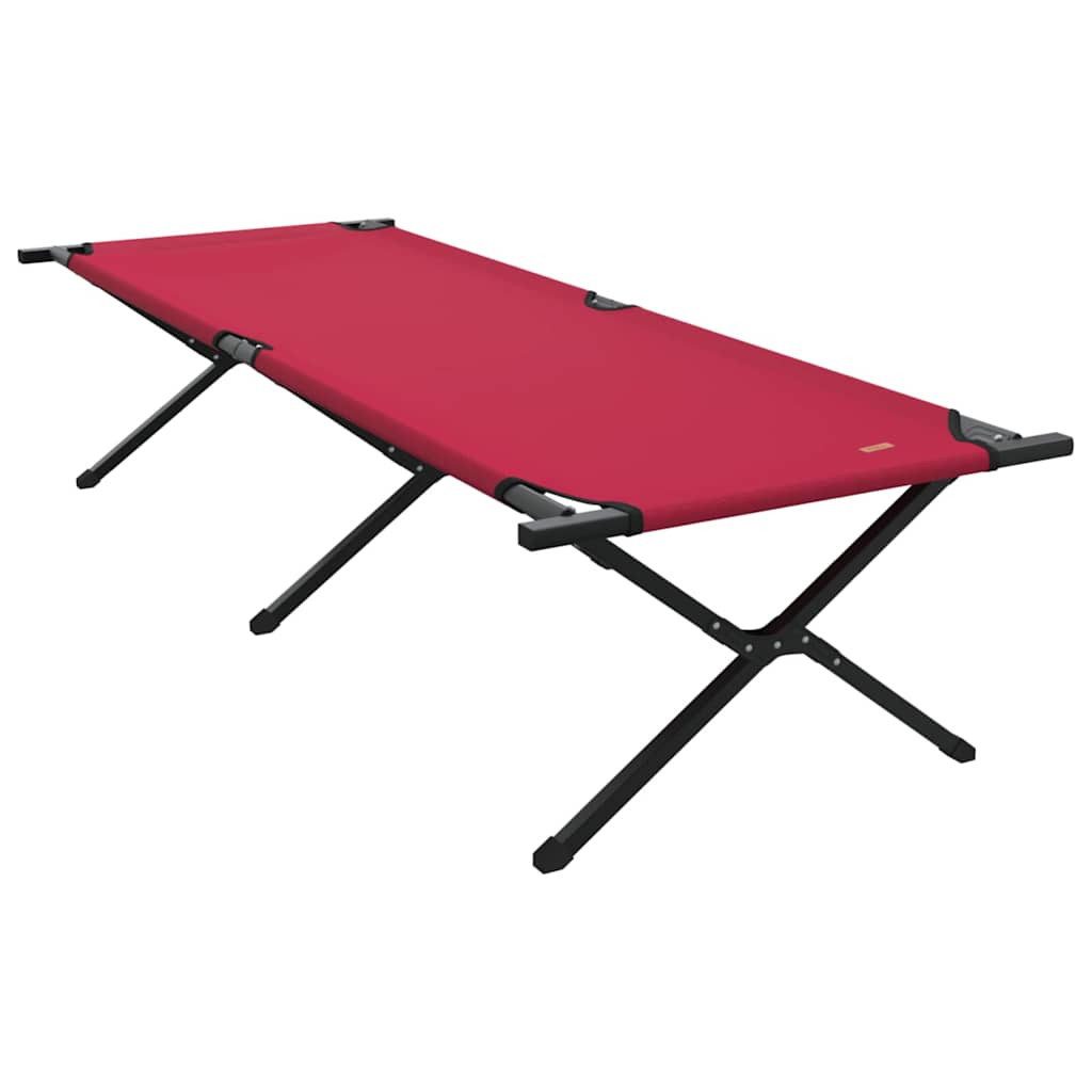Bett Klapp Schlafbett fürs Camping Rot 210 x 80 x 46 cm Oxford-stoff