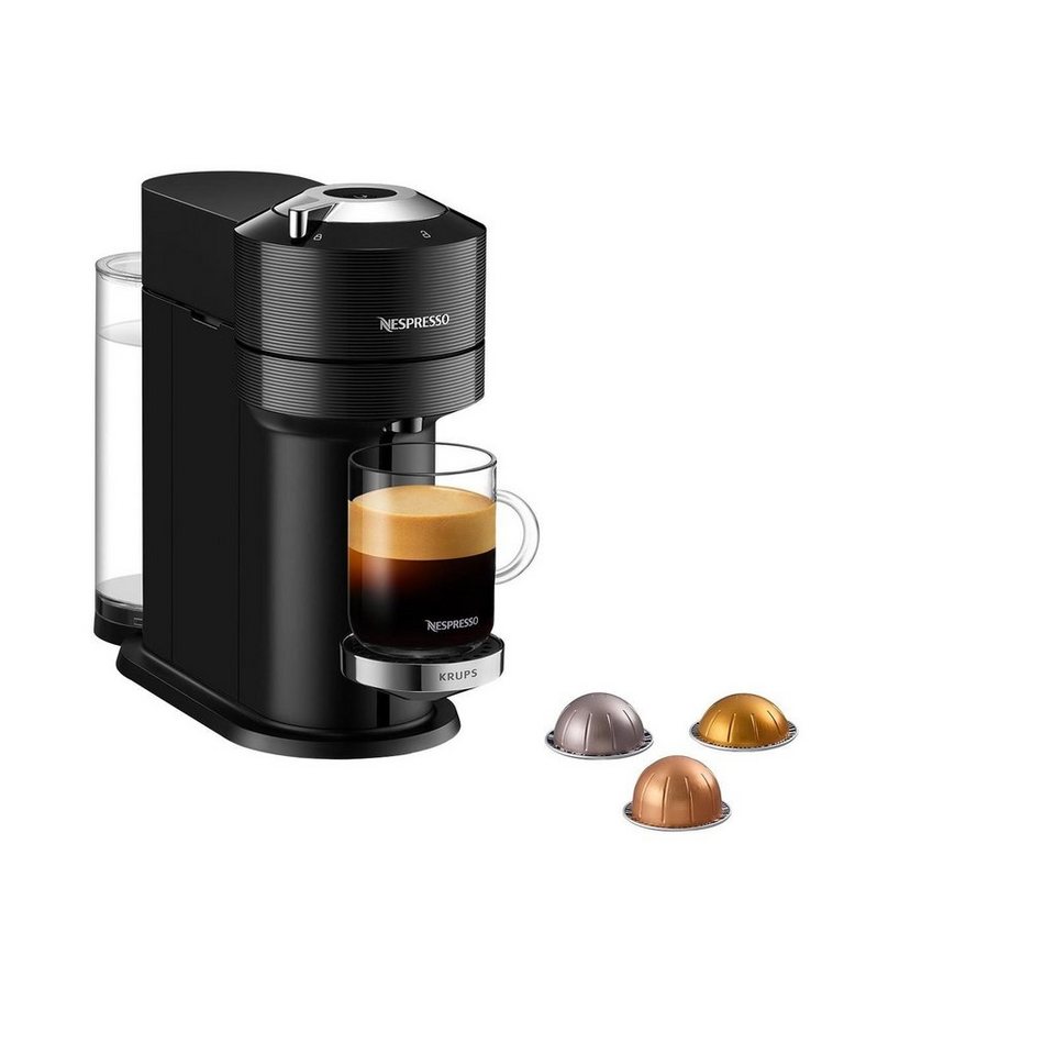 Krups Kapselmaschine Nespresso XN9108 Vertuo Next Premium 1,1 L Wassertank,  Kapselerkennung durch Barcode, 6 Tassengrößen, Power-Off Funktion