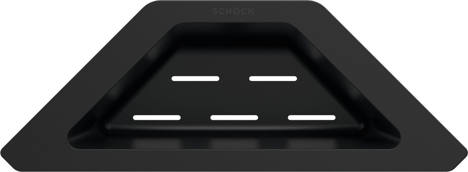 Schock Schale Resteschale, Eckschale, Kunststoff, aus Kunststoff in schwarz