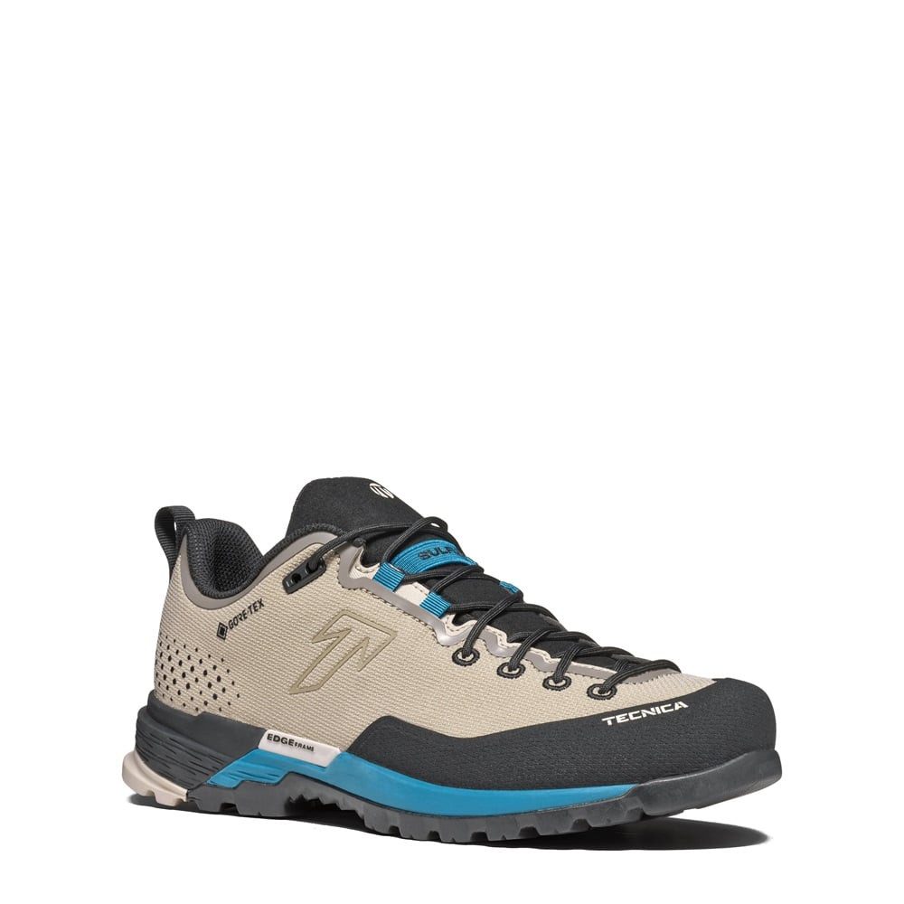 TECNICA Sulfur S MS GTX (Zustieg, Synthetik, wasserdicht) sandbraun/blau Wanderschuh