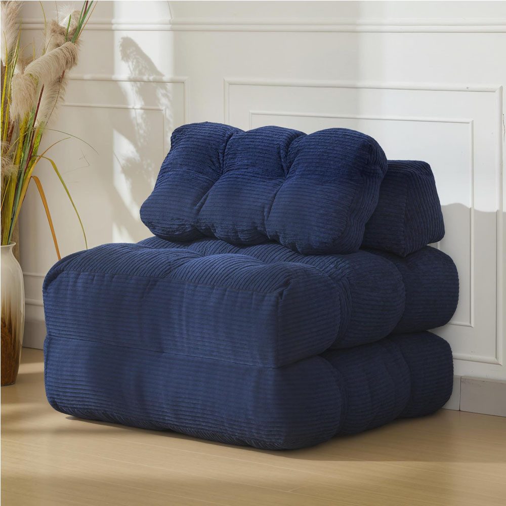 GarveeMore Schlafsofa Klappbares Schlafsofa Cabriolet Schlafsofa mit Kissen Sofa Lounge