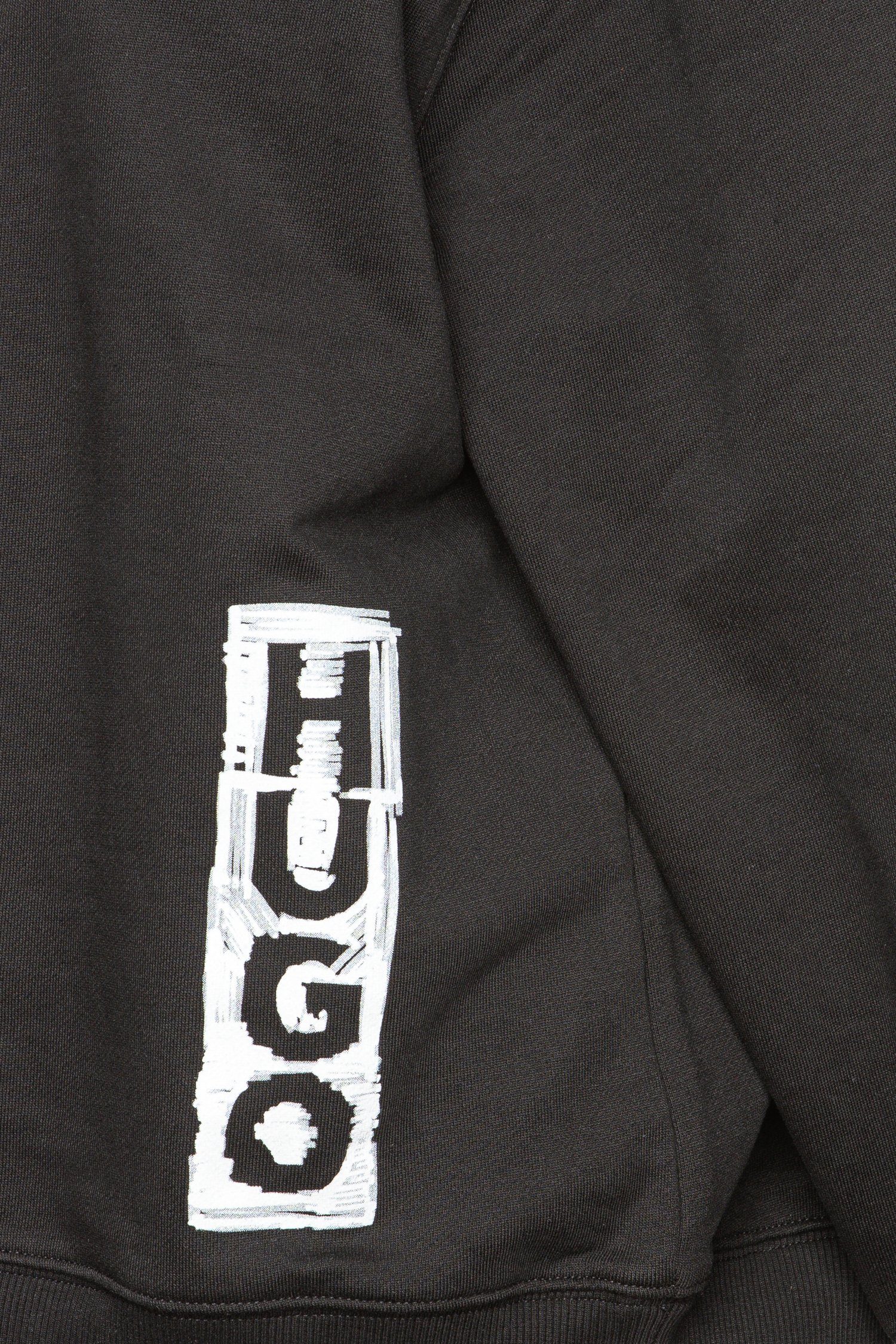 (1-tlg) HUGO Schwarz (001) T-Shirt Deroxane
