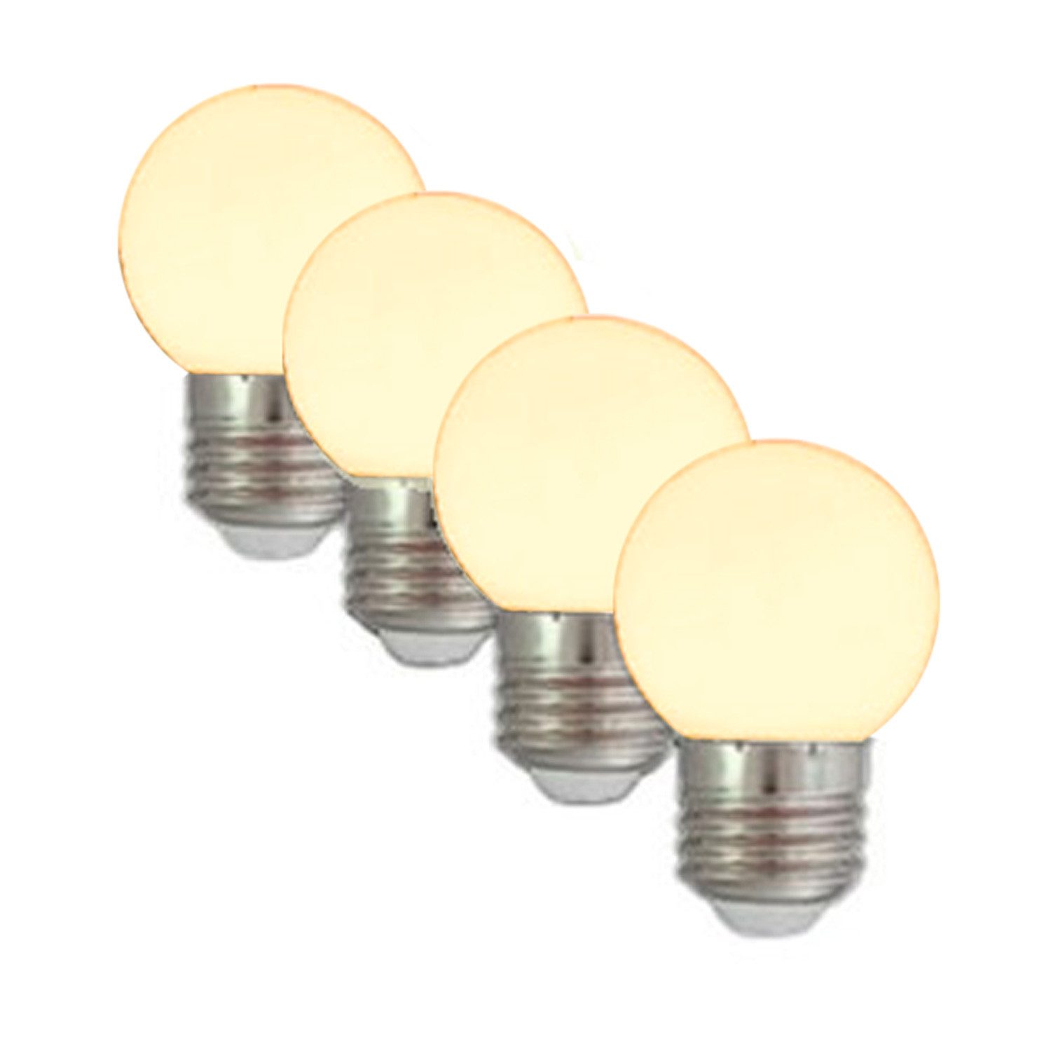 SPICELITE LED-Lichterkette Illu- Party Garten Außenlichterkette 10m 20xE27 Kugellampen warmweiß, 20-flammig