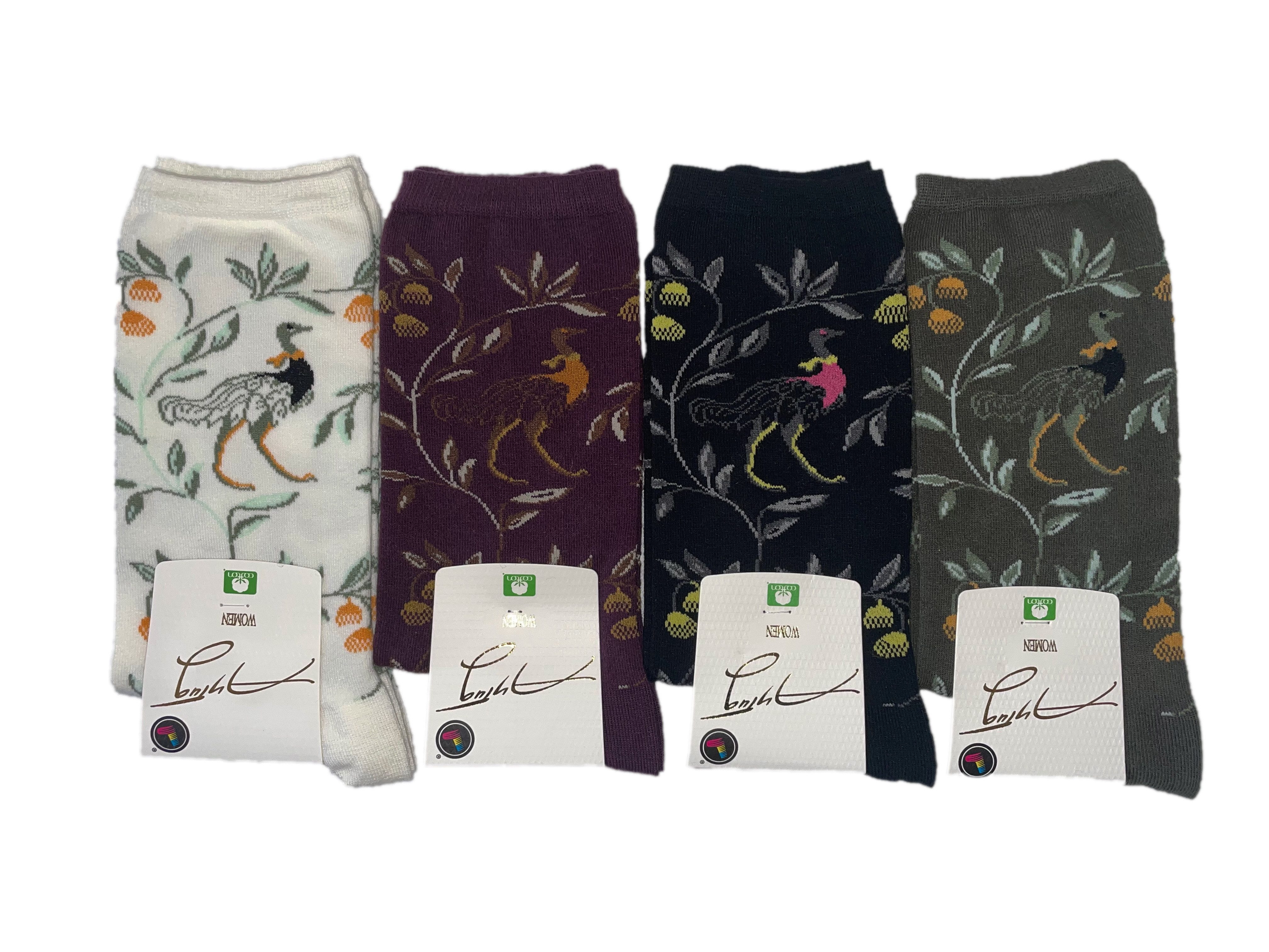 AYTUĞ Freizeitsocken 4 Paar Damen Baumwollsocken – Weich, Atmungsaktiv & Gemustert (36–39)