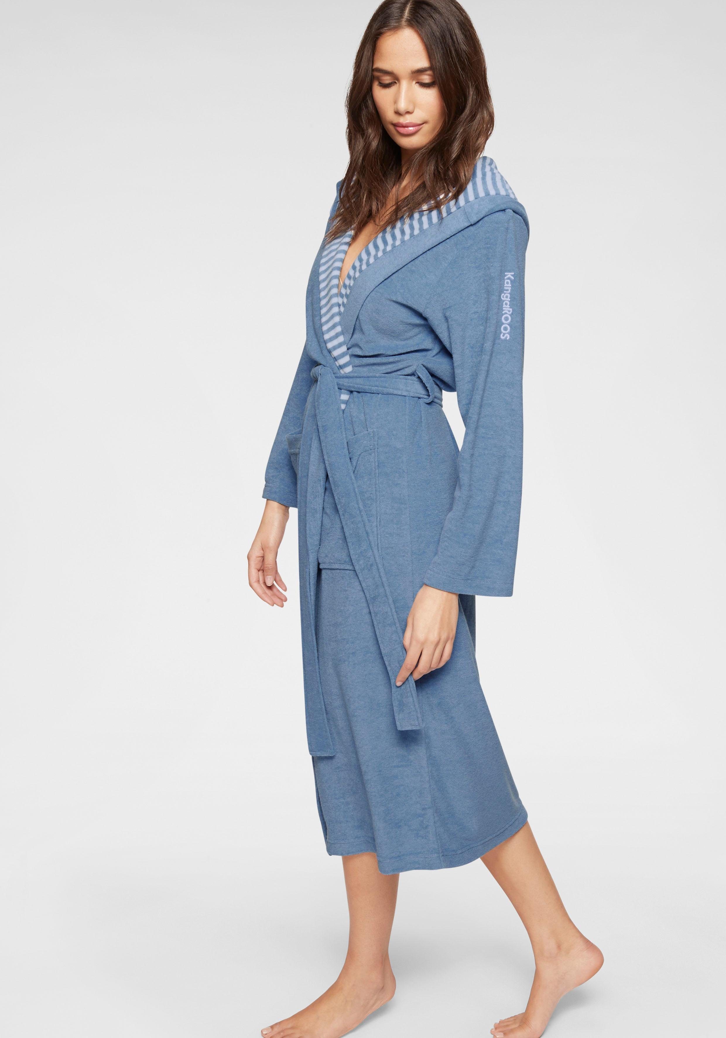KangaROOS Damenbademantel Dalia, ideal für Sauna & Spa, Standardlänge & Übe günstig online kaufen